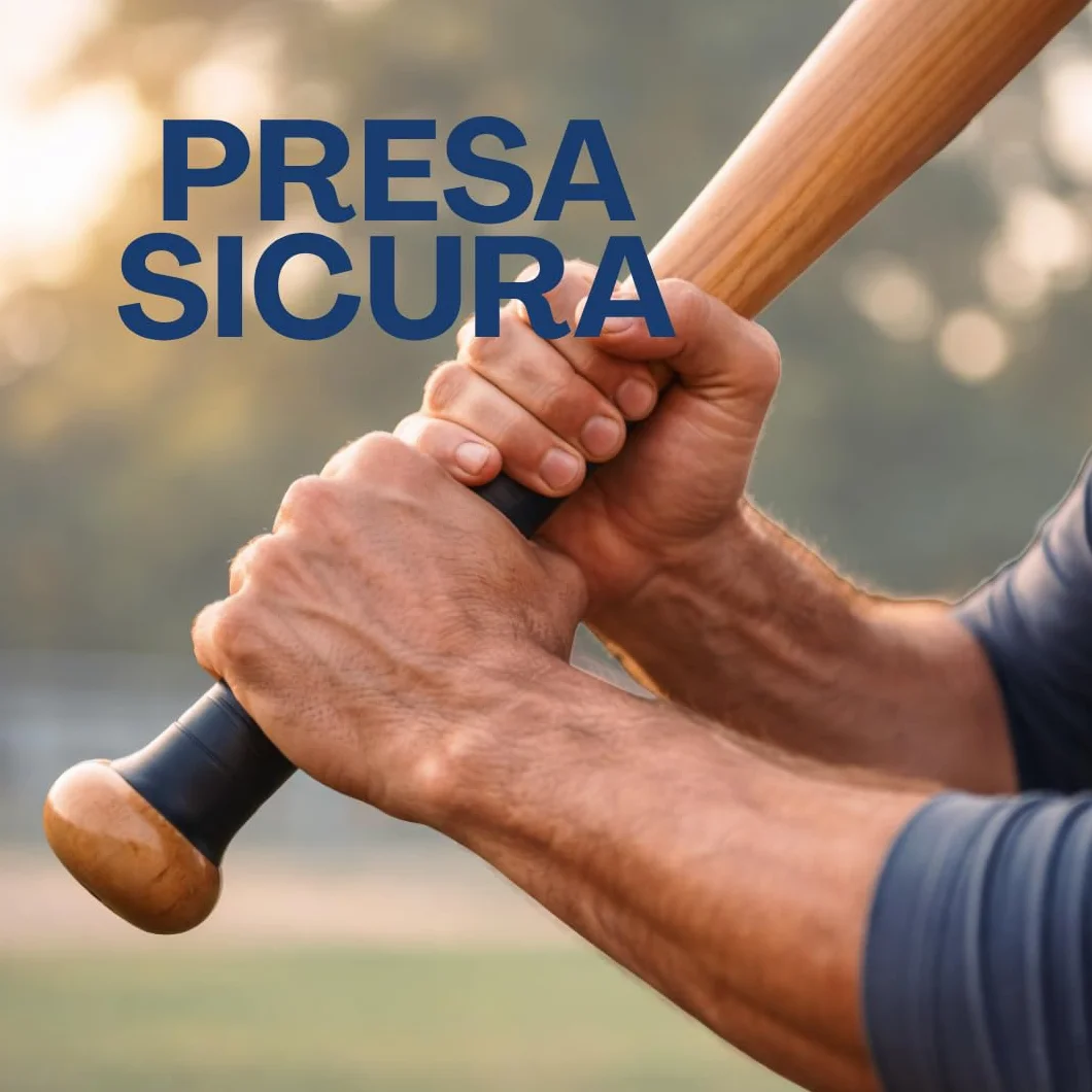 Mazza da Baseball in Legno 80 cm con Pallina Inclusa – Set Baseball con Impugnatura Antiscivolo