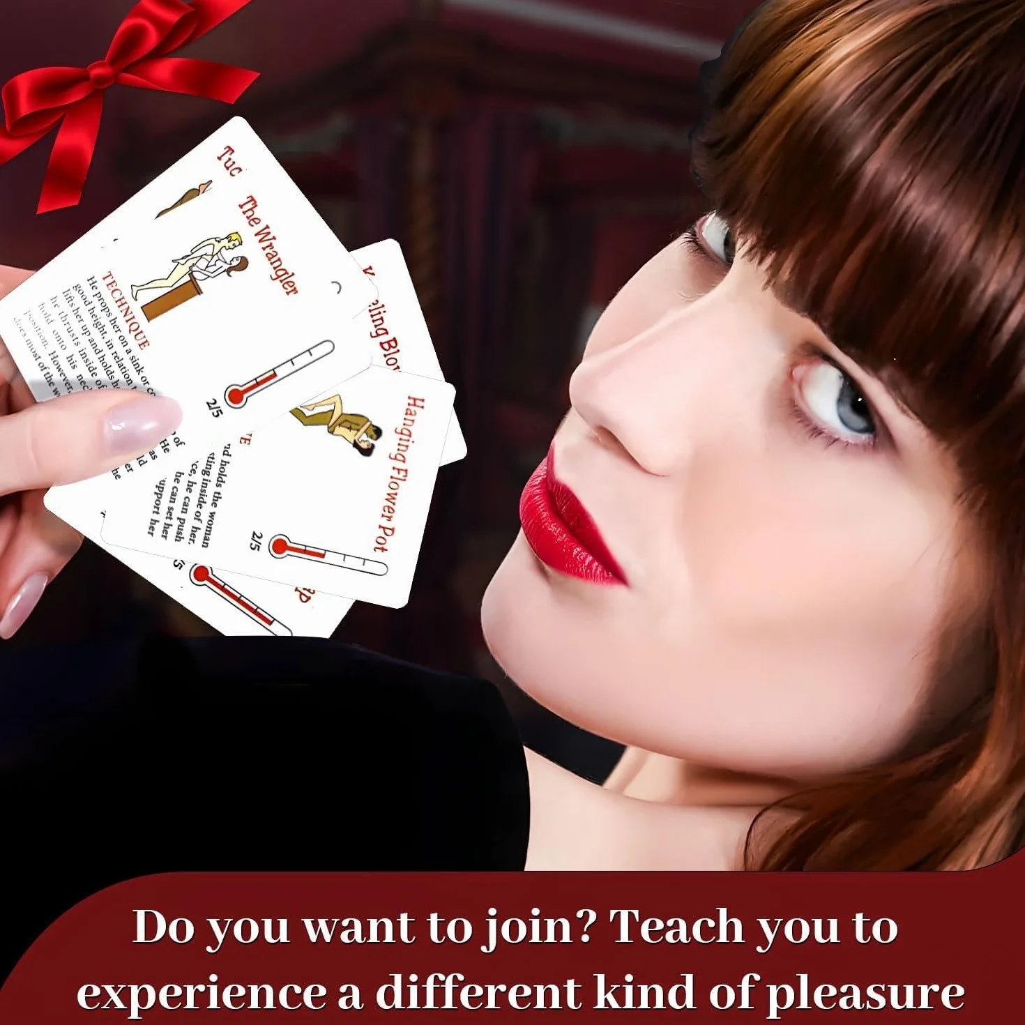 Un mazzo di 50 carte da gioco pọkèr con le posizioni del kamasutra ṣëxy- Gioco da Tavolo per Adulti - Regalo per la Coppia.