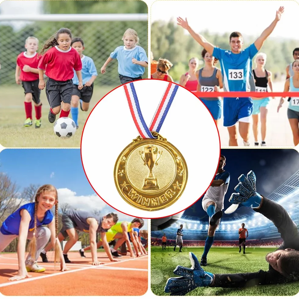 Medaglia Premio Competizione Calcistica Oro Argento Bronzo Souvenir Vincitore