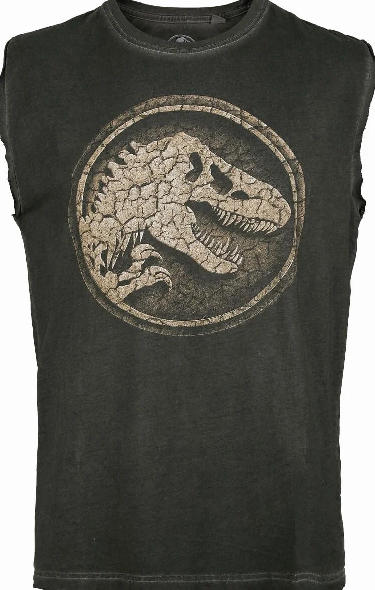 Jurassic Park Jurassic World Canotta Uomo grigio