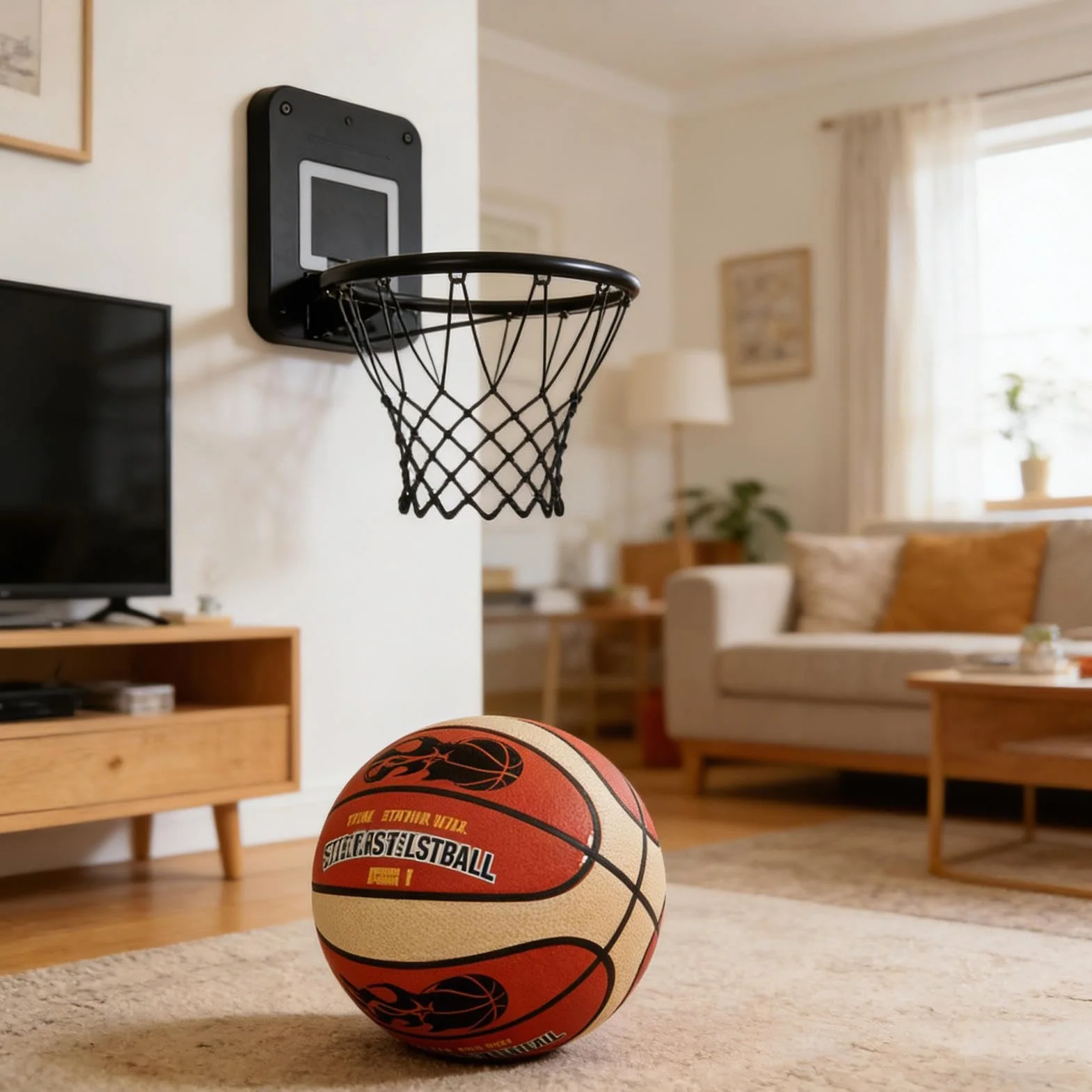 Generico Pallone Da Pallacanestro Senz'Aria - Palla da Pratica Silenziosa | Palla da Basket Senza Aria per Allenamento in Interni,Per Ragazzi Bambini E Adolescenti Per Sport E Giochi In Casa E