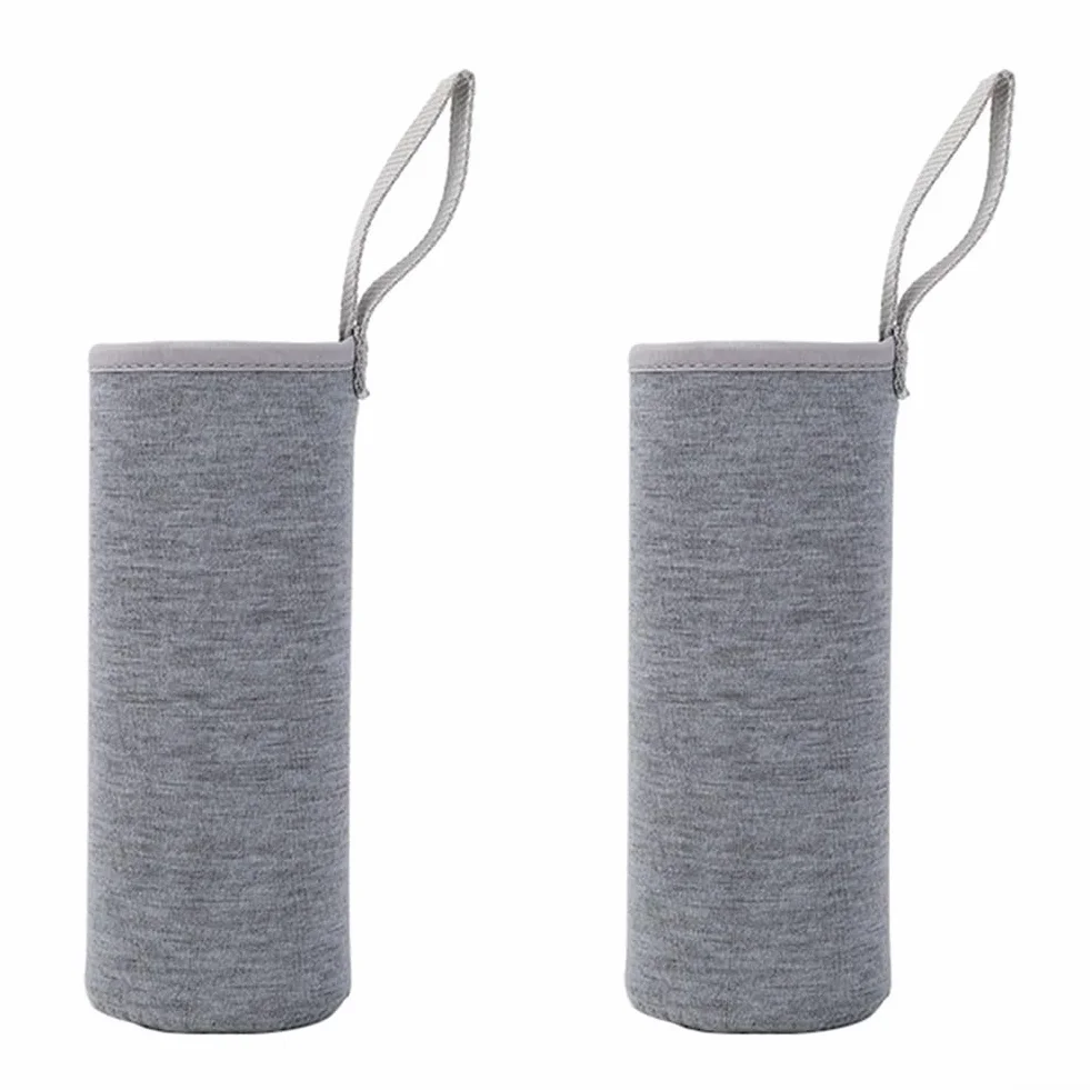 Fodera termica in neoprene per bottiglia d'acqua 1000 ml nero