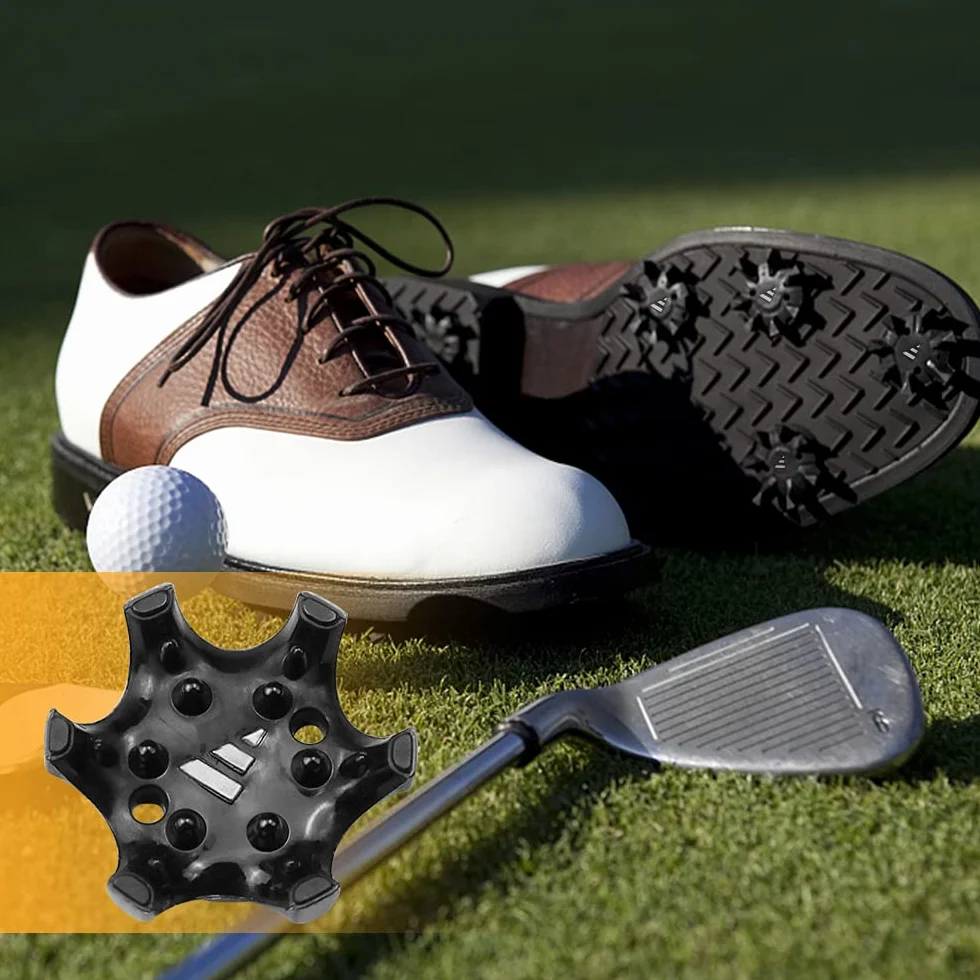 Tacchetti per Scarpe da Golf Antiscivolo YunBey 10 PCS Golf Shoe Spike di Ricambio Nero