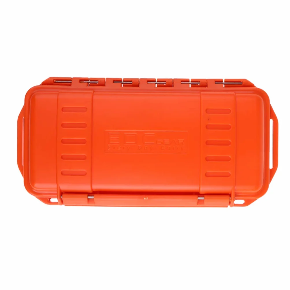 Baoblaze Outdoor Antiurto Impermeabile Scatola Sopravvivenza Plastica Contenitore Custodia Attrezzo Arancia