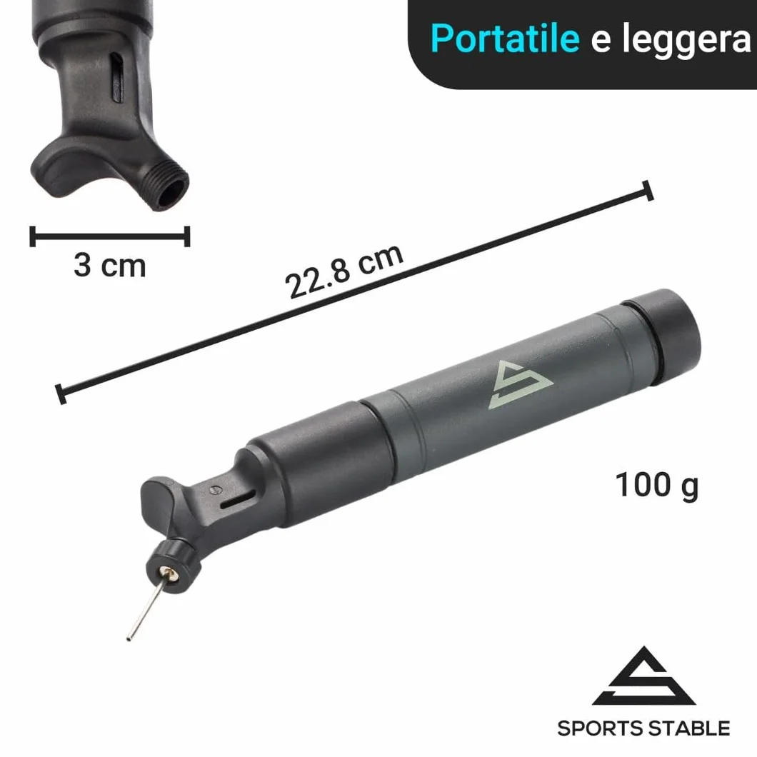 Pompa per Palloni con 5 Aghi Doppia Azione