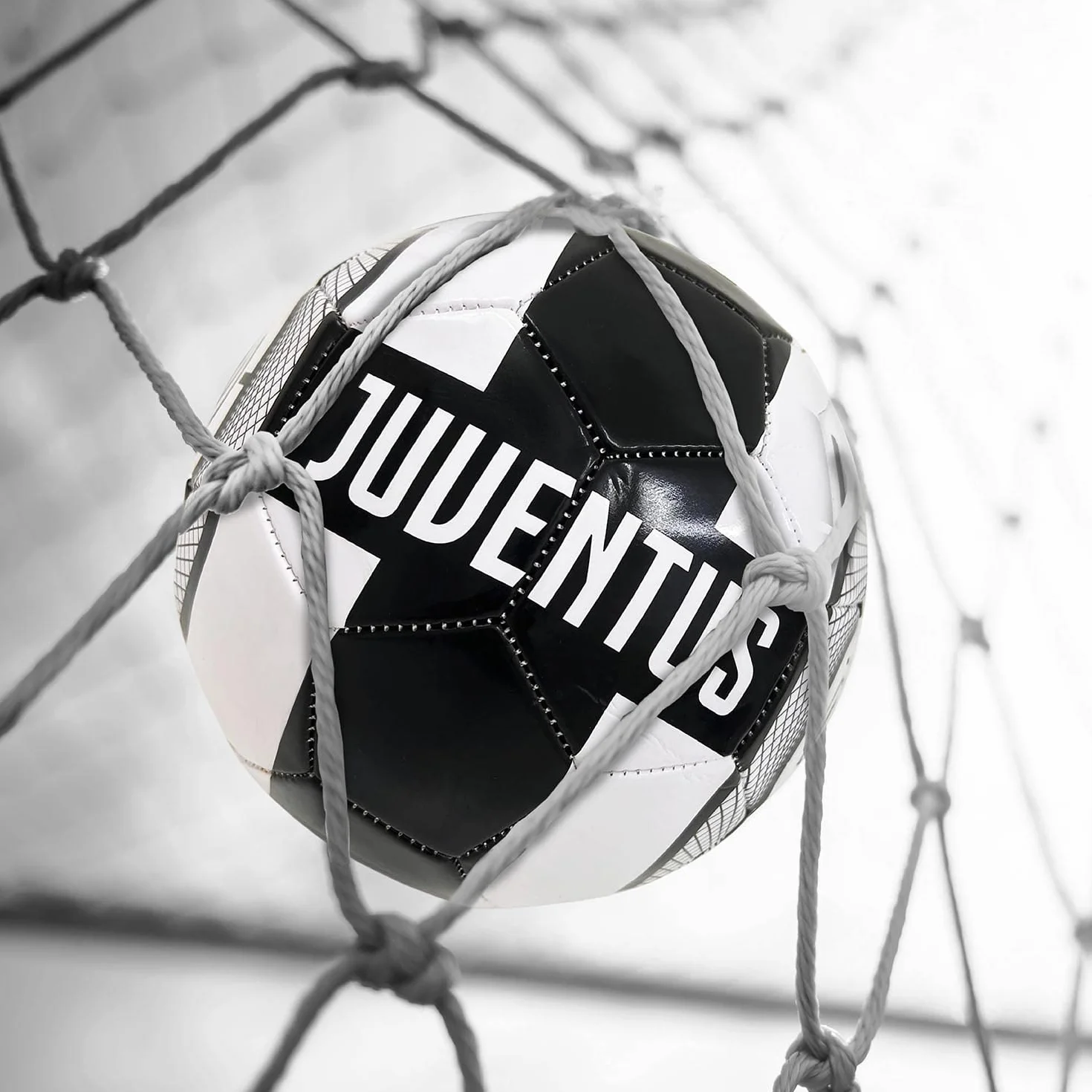Pallone da Calcio Cucito F.C. JUVENTUS PRO misura 5 Bianco Nero