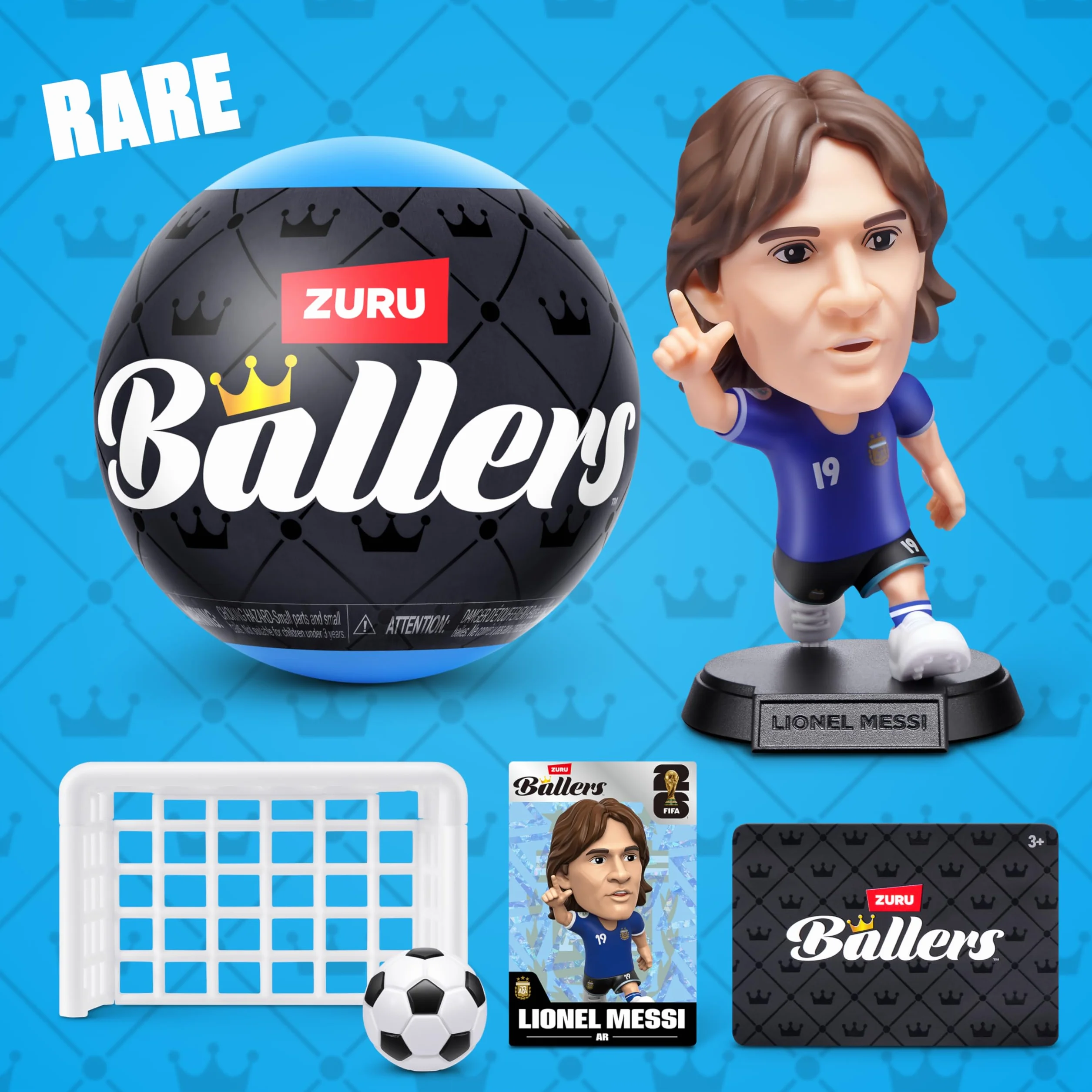 FIFA World Cup 2026 Ballers Series 1 Confezione da 2 by ZURU Figurine Calciatori da Collezione Ufficiali Capsula Sorpresa Bambini 3+