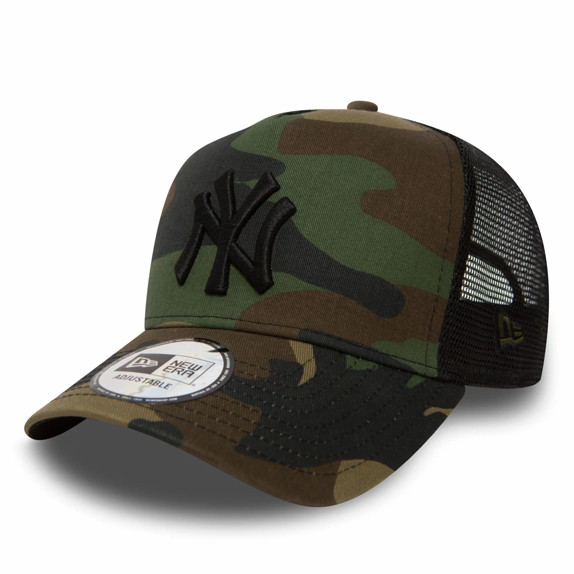New Era Clean Trucker York Yankees Snapback Cap Black OSFA