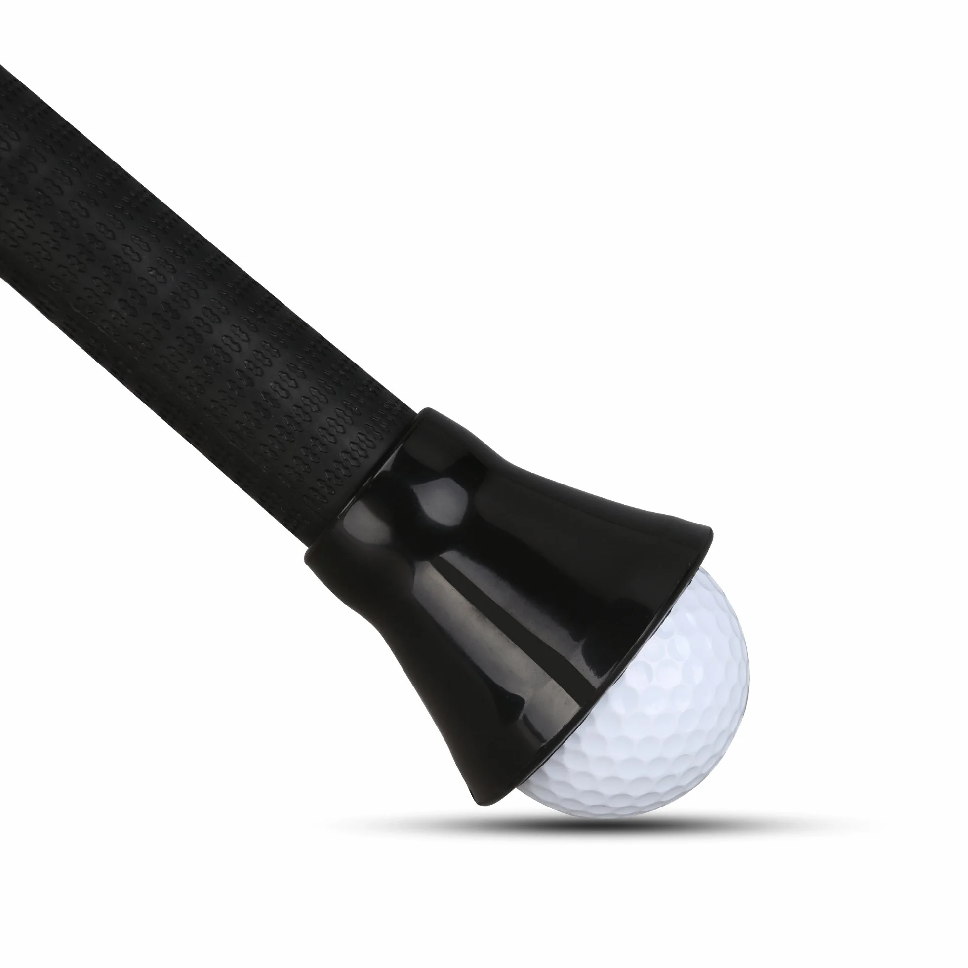 LEAGY Confezione da 2 ventose in gomma nera per palline da golf per manico putter