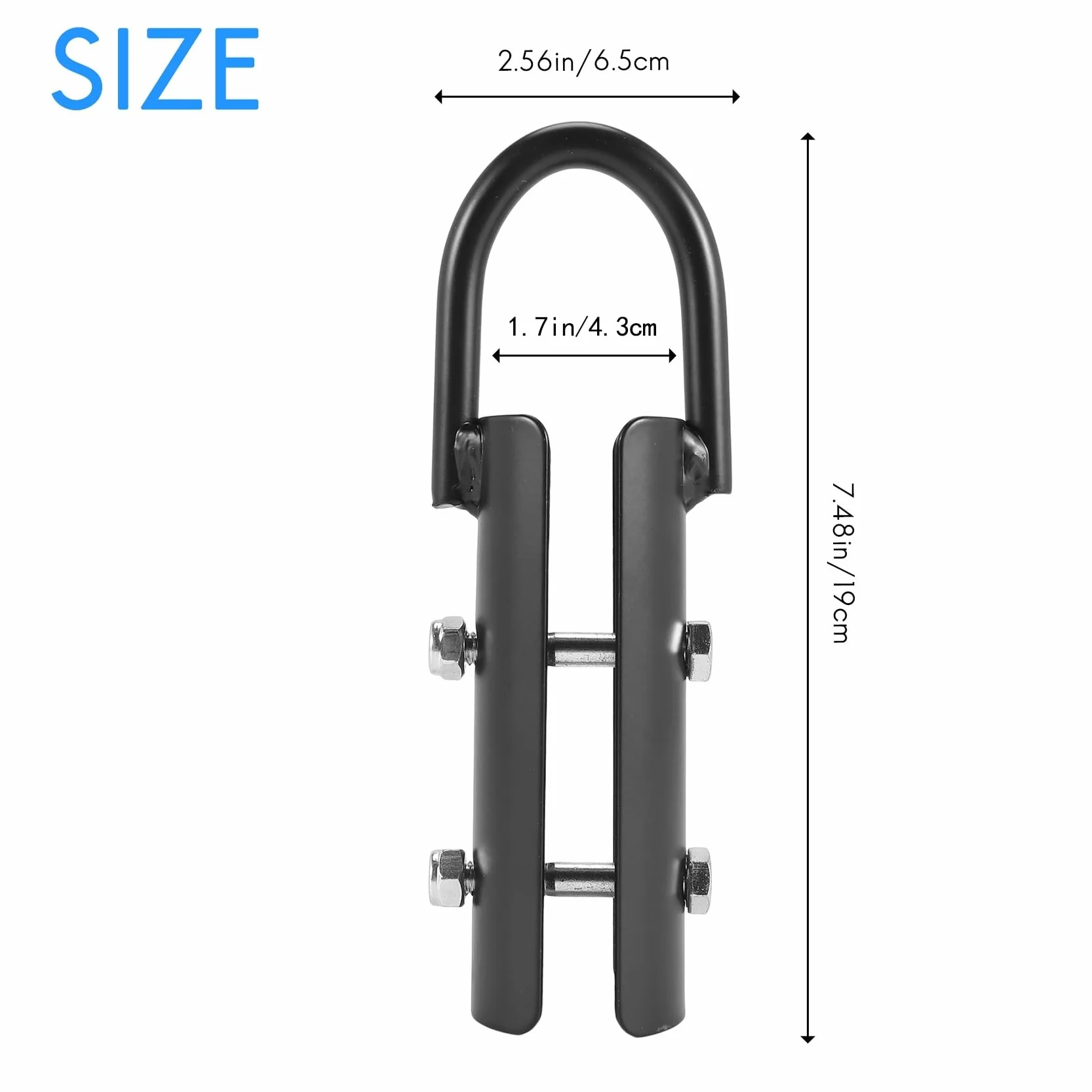 Morsetto per Corda da Arrampicata 3,8 cm, Gancio di Fissaggio per Fitness e Allenamento