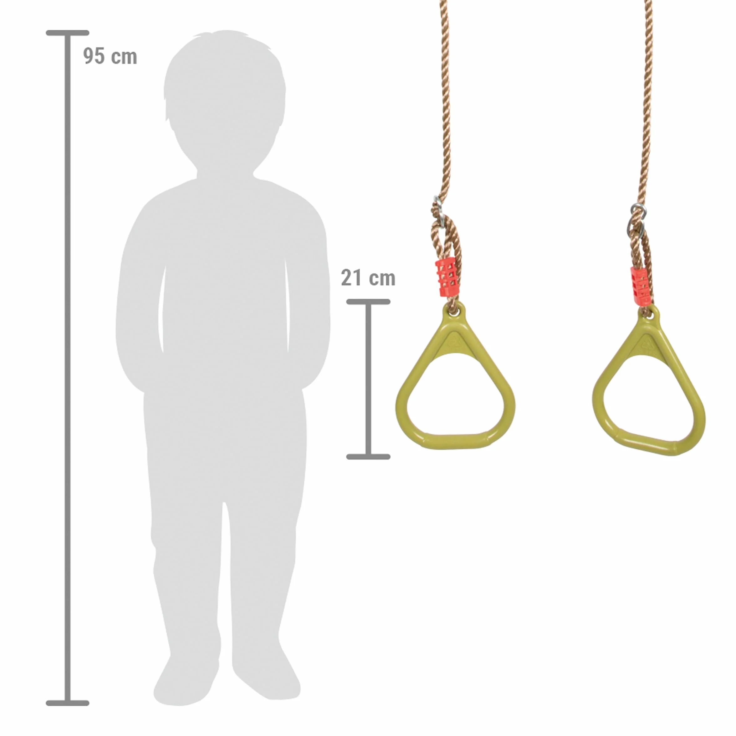 small foot Anelli da ginnastica regolabili 100 kg indoor outdoor 3 anni 12702