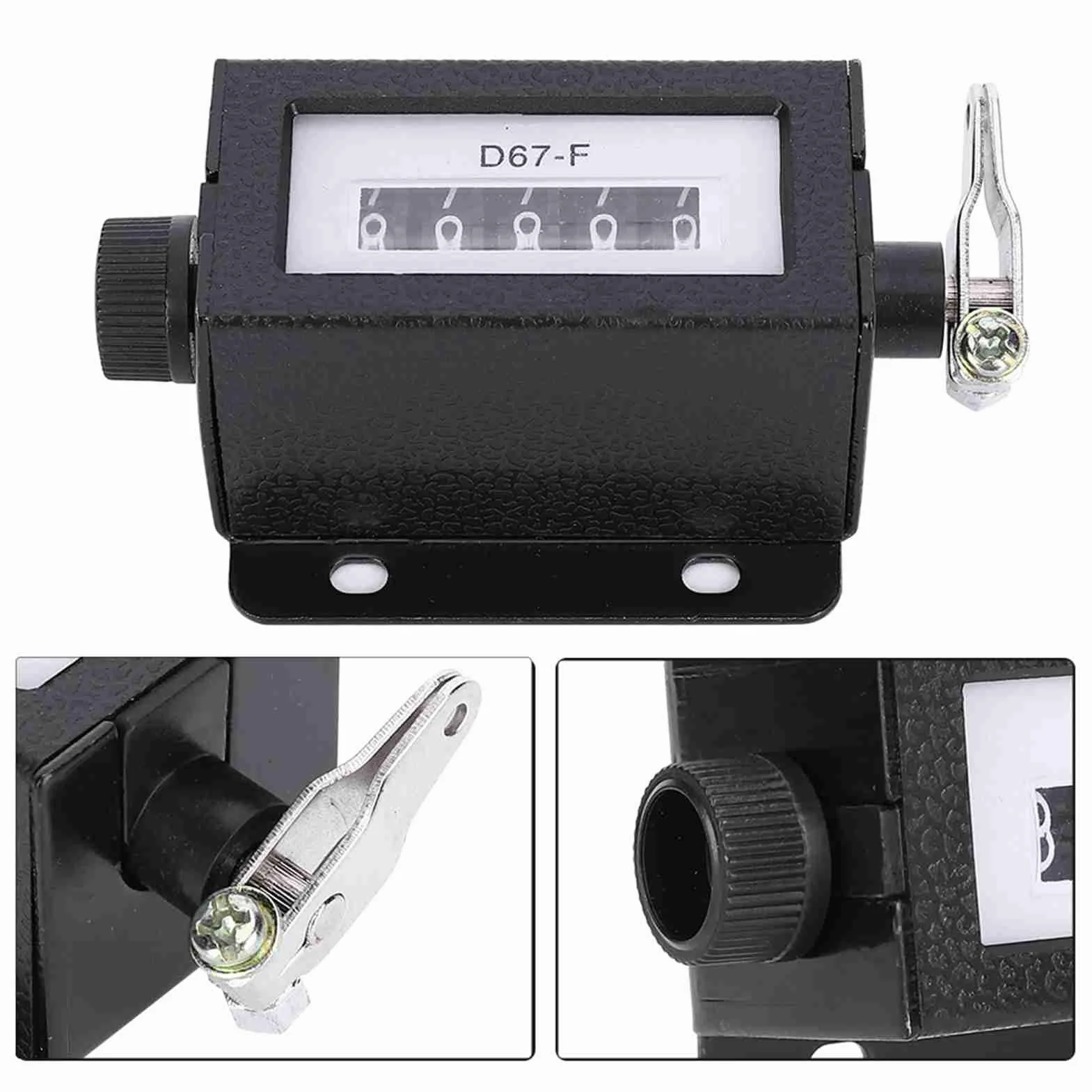 Contatore Digitale a 5 Cifre, Contatore di Balle per Pressa, Manopola Rotante Manuale