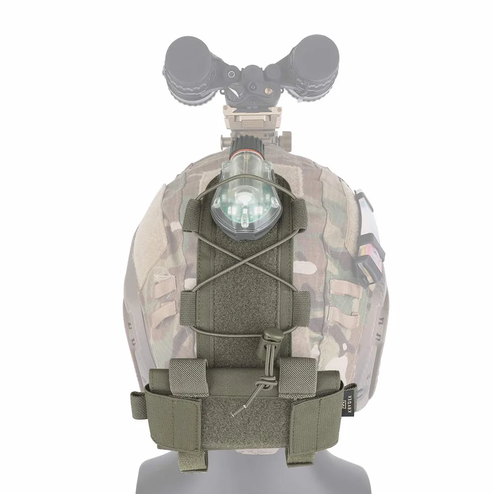 KRYDEX MK1 Tactical Helmet Battery Pouch Contrappeso Casco Batteria Gancio Loop