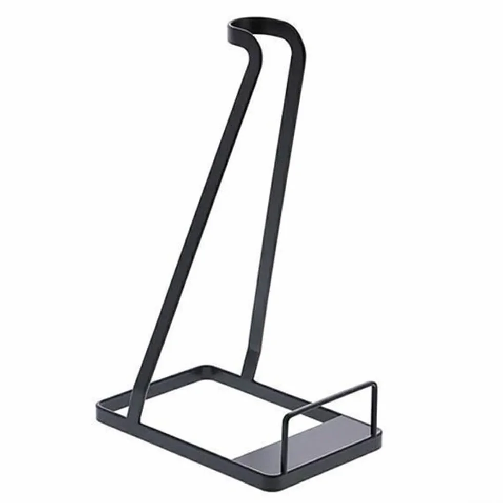 Supporto per aspirapolvere, senza trapano, con base in acciaio al carbonio, salvaspazio, resistente, compatibile con V6, V7, V8, V10, modelli senza fili, nero, bianco, casa, armadio, corridoio, uso