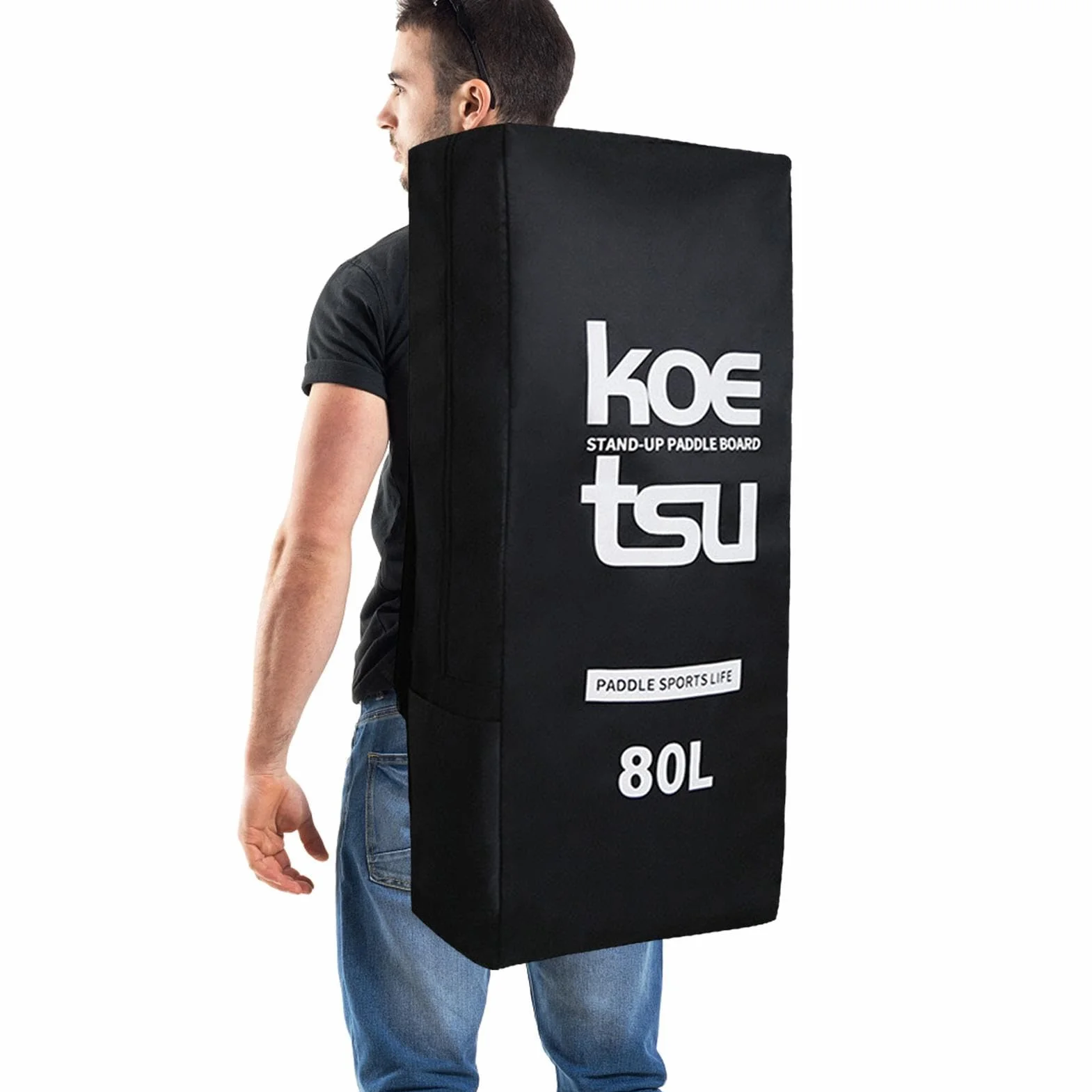 Impermeabile Borsa da Tavolo da Paddle Gonfiabile Zaino da Viaggio 80L Porta Attrezzatura per Impieghi Pesanti Paddle Storage