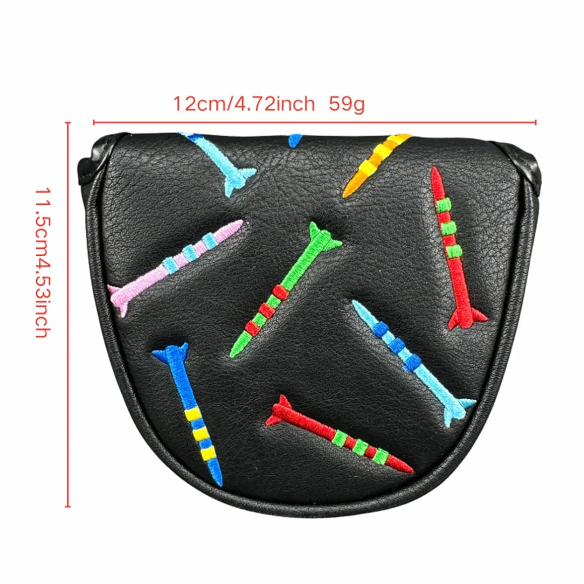 Alide Copertura Magnetica Per Putter Da Golf, Mazza in PU Con Chiusura Magnetica, Portatile E Facile Da Installare (nero)