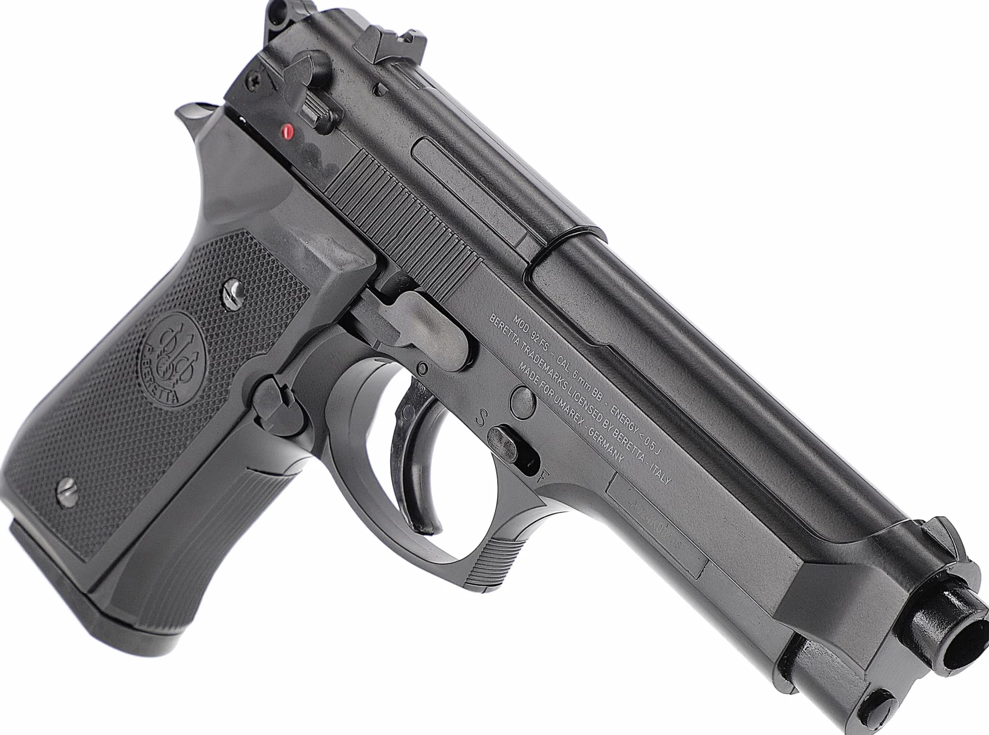 Pistola Softair A Molla Beretta M92 FS Metallo 0,5 Joule