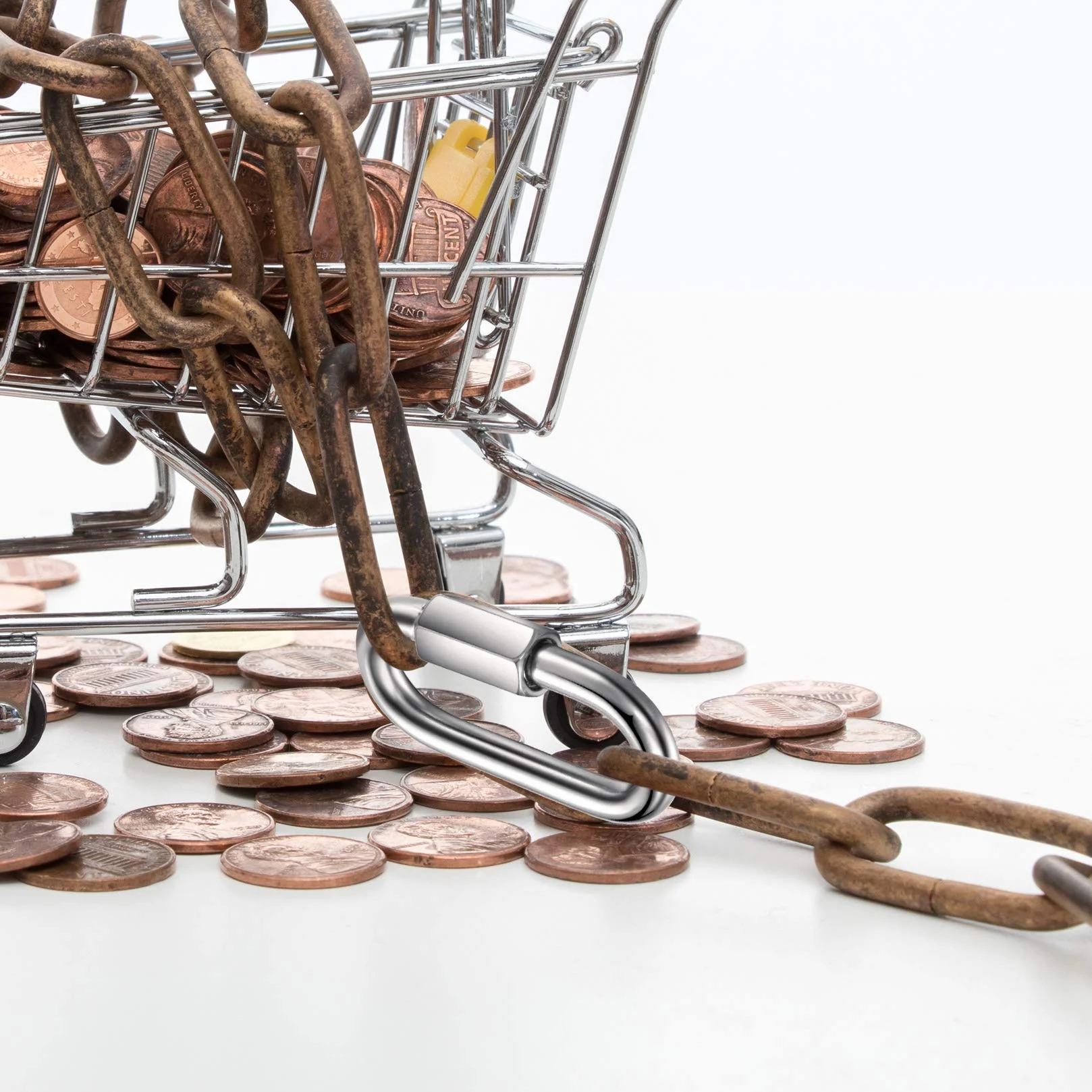 Moschettone di bloccaggio M8 in acciaio inossidabile 4 pz per attività all'aria aperta