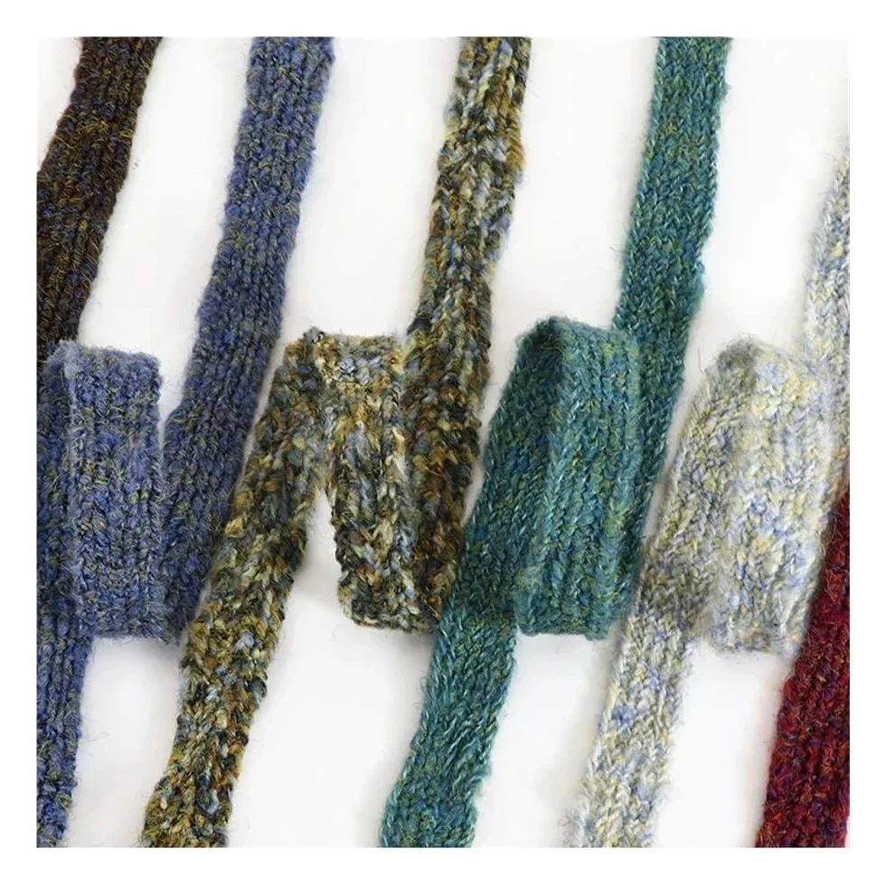 Lacci per scarpe da ginnastica in mohair colorati a strato singolo, 1,8 cm, larghi, piatti, in peluche, per scarpe da donna, accessori