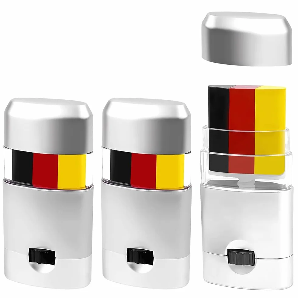 Matita per trucco 3 pezzi colori tedeschi per viso EM Germania