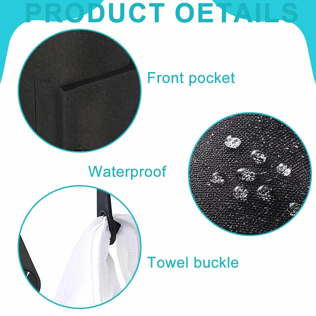 Borsa Magnetica Fitness con Portabottiglie, Tasca Cellulare e Chiavi, Unisex Palestra