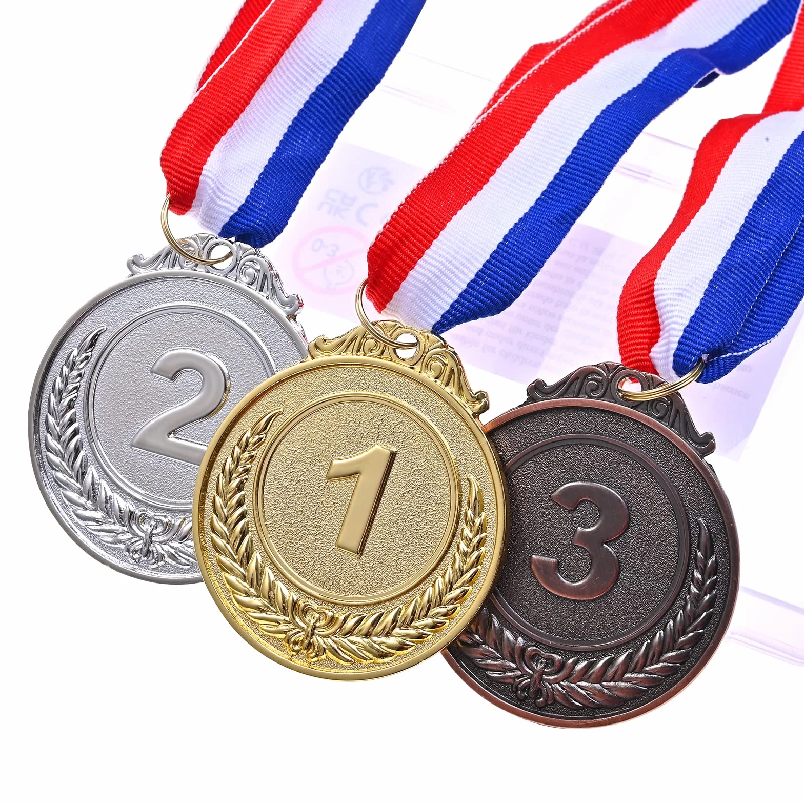 GOLDGE 3 Medaglie Oro Argento Bronzo per Bambini Giochi Sport Premi Concorso