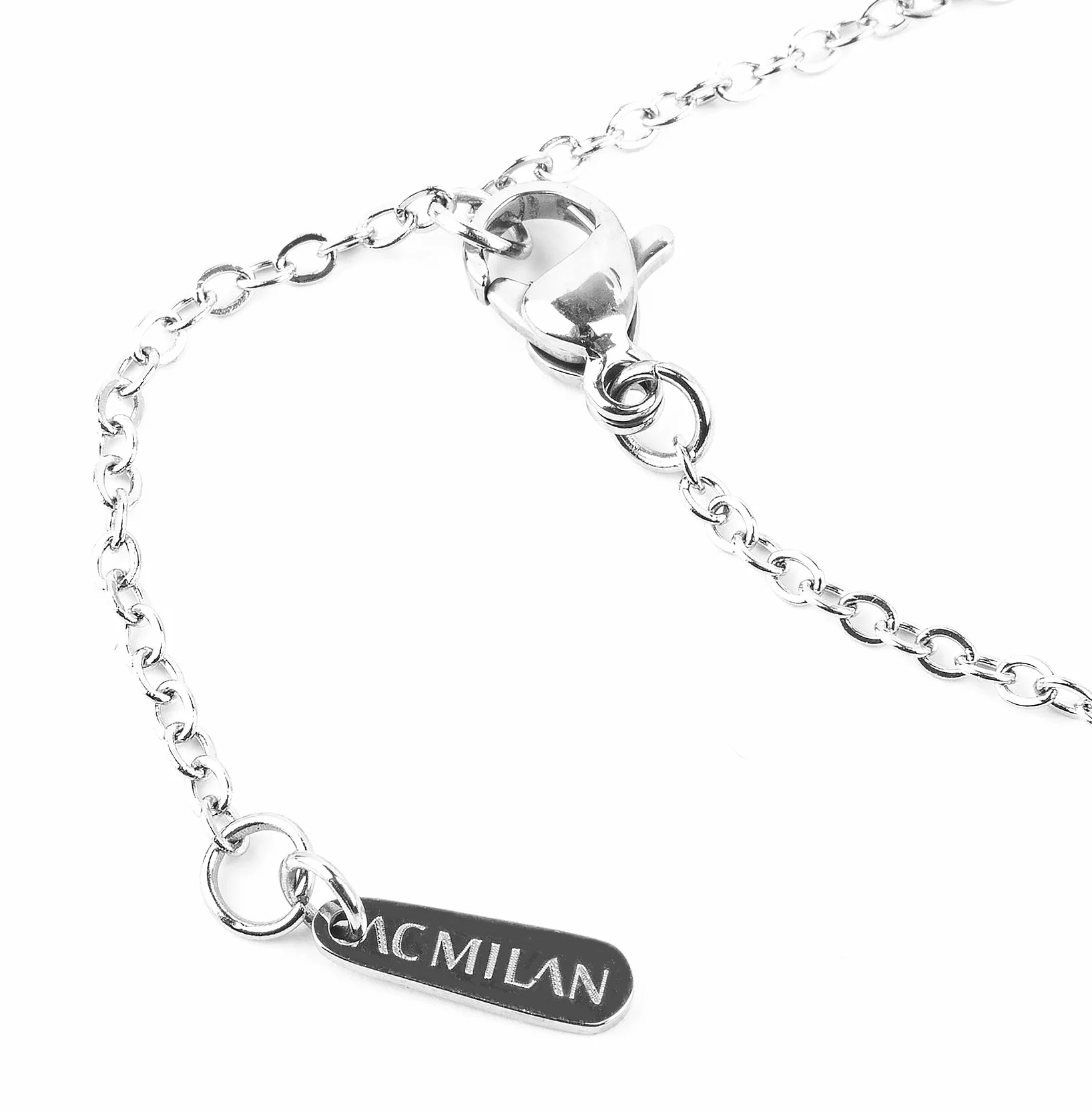 Medaglia AC Milan Ufficiale Acciaio Smalto Collana Versione Bimbo