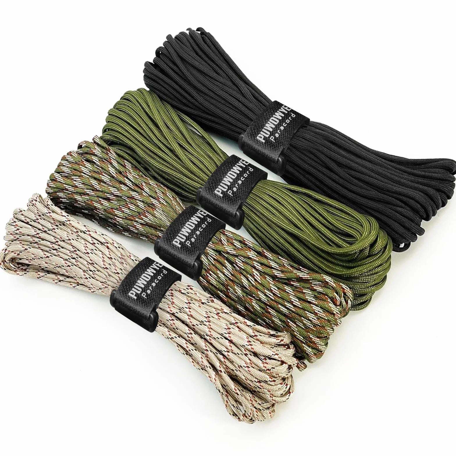 Paracord 550 4mm Nylon Corda Tipo III 250kg Carico di Rottura per Sopravvivenza e Campeggio