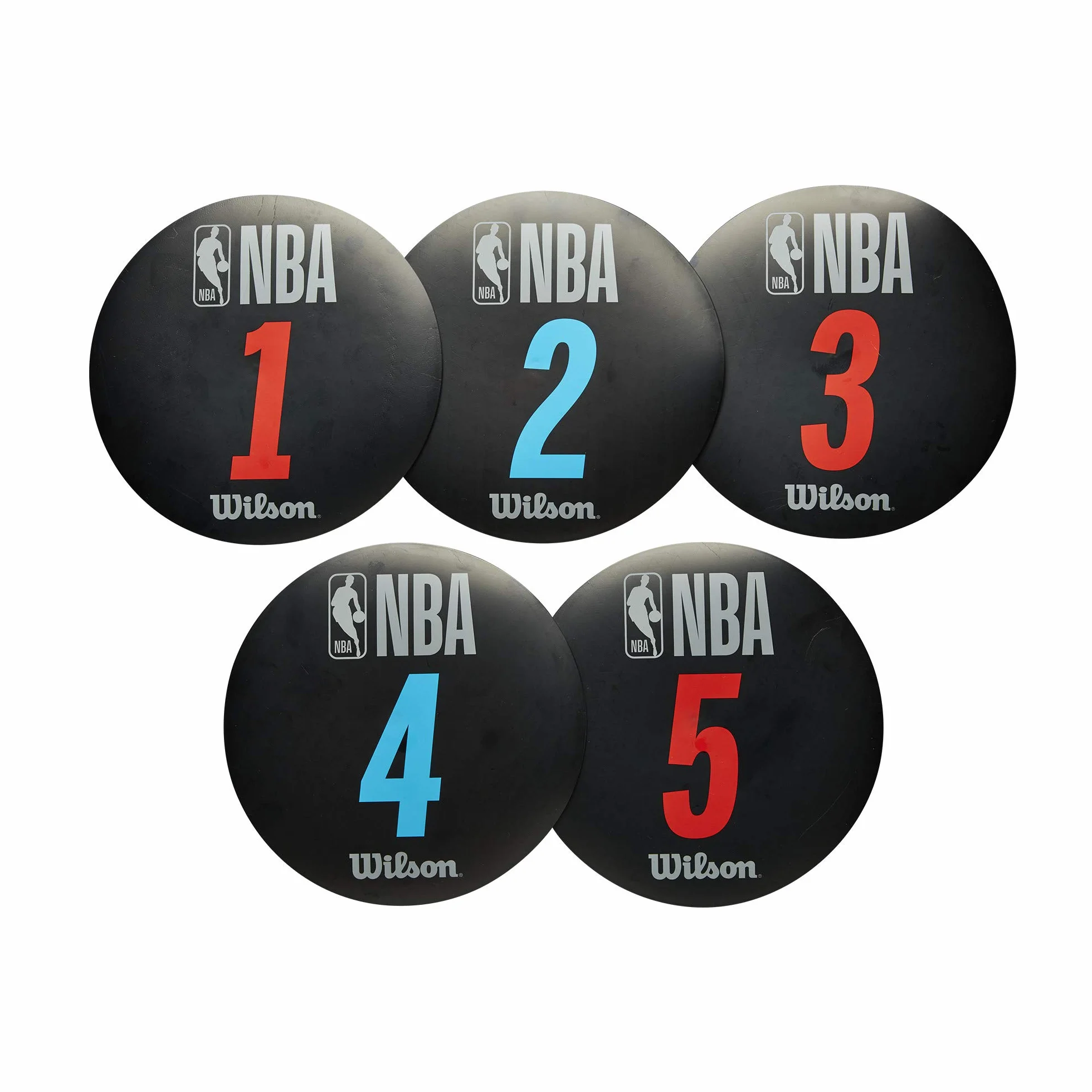 Wilson Delimitatori da Basket NBA DRV Training Markers Plastica Nero 5 unità