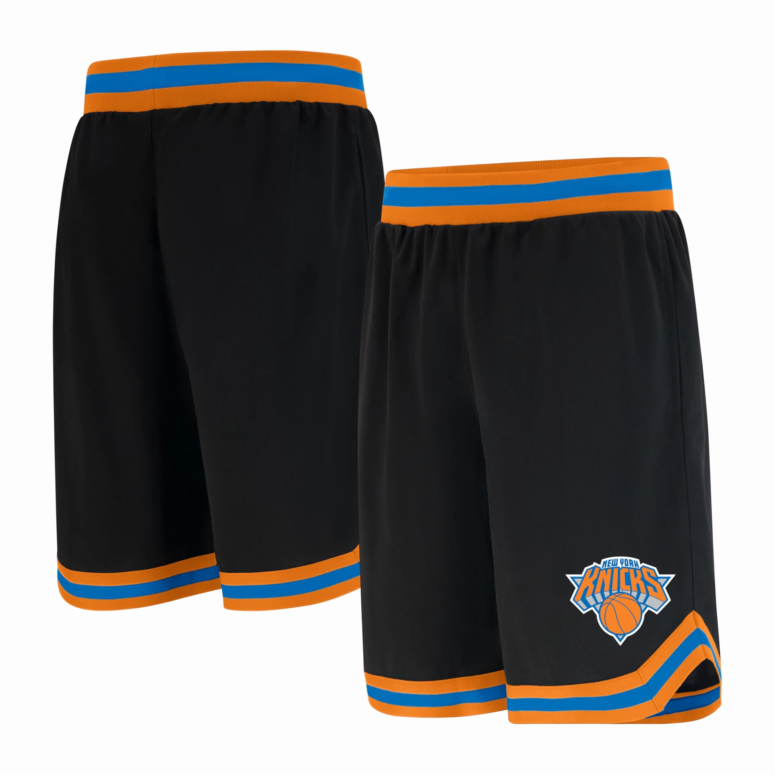 Ultra Game UNK NBA GSM3547F NBA Woven Team Logo Poly Mesh Basket Shorts Nero, Large