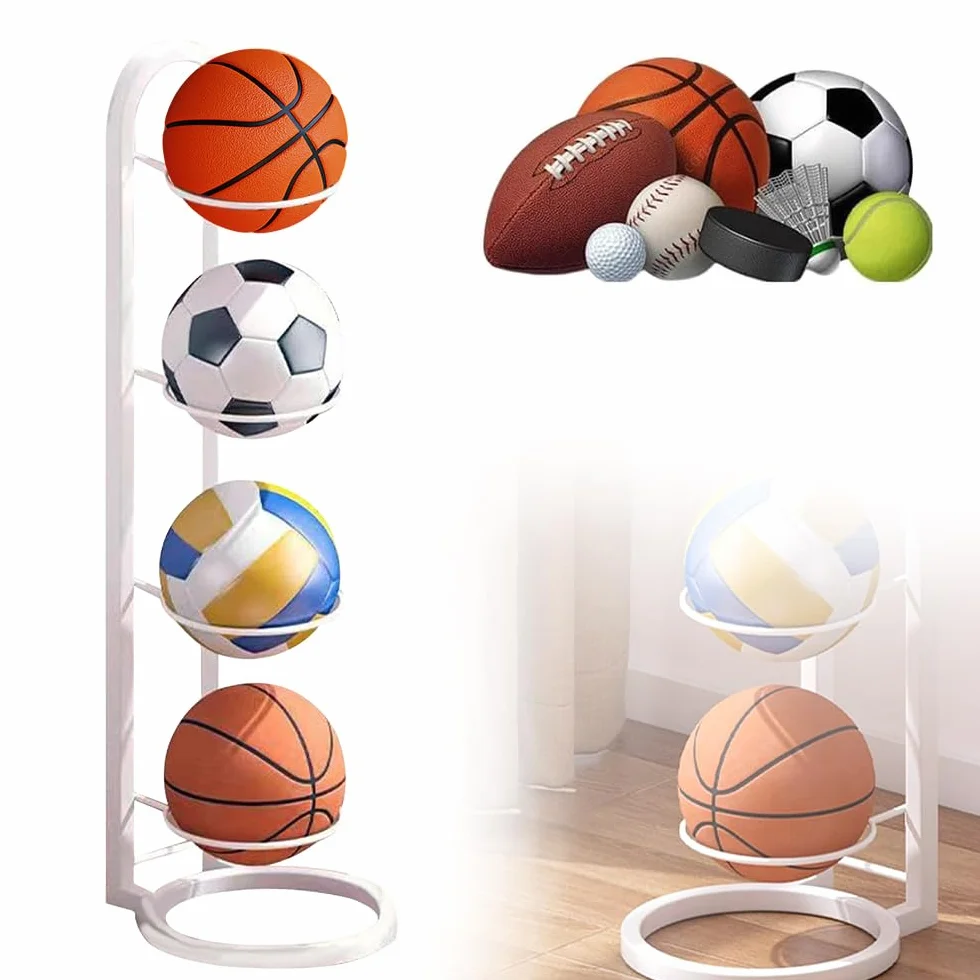 Rastrelliera da Basket, Rastrelliera per Palloni, Rastrelliera Per Palloni Da Basket, Rastrelliera Da Calcio, Scaffale Stoccaggio della Palla, Scaffale Di Stoccaggio Di Attrezzature Sportive