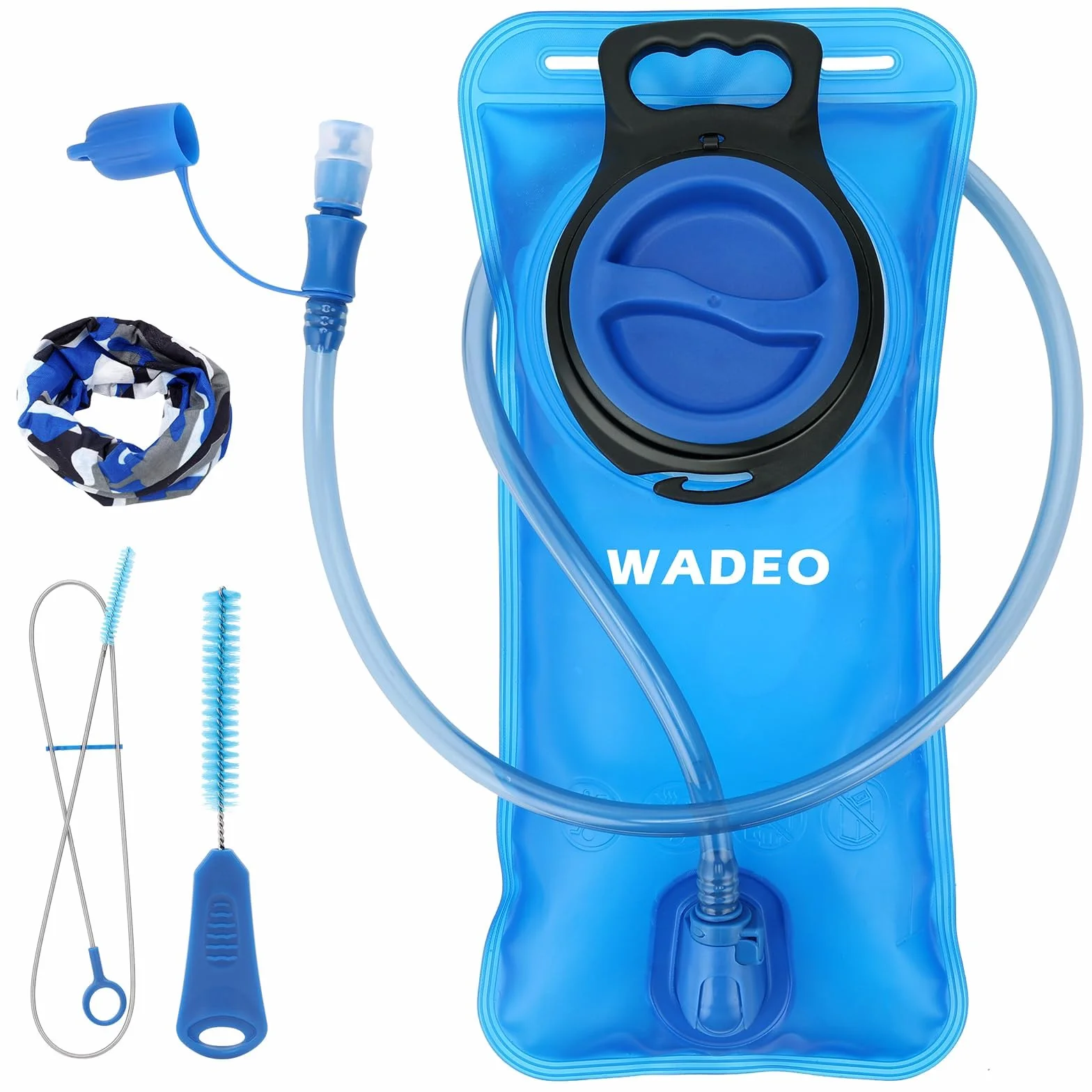 WADEO Sacca Idrica 2L, Sacca Acqua Zaino a Prova di Perdite, Senza BPA, Trekking Corsa Campeggio