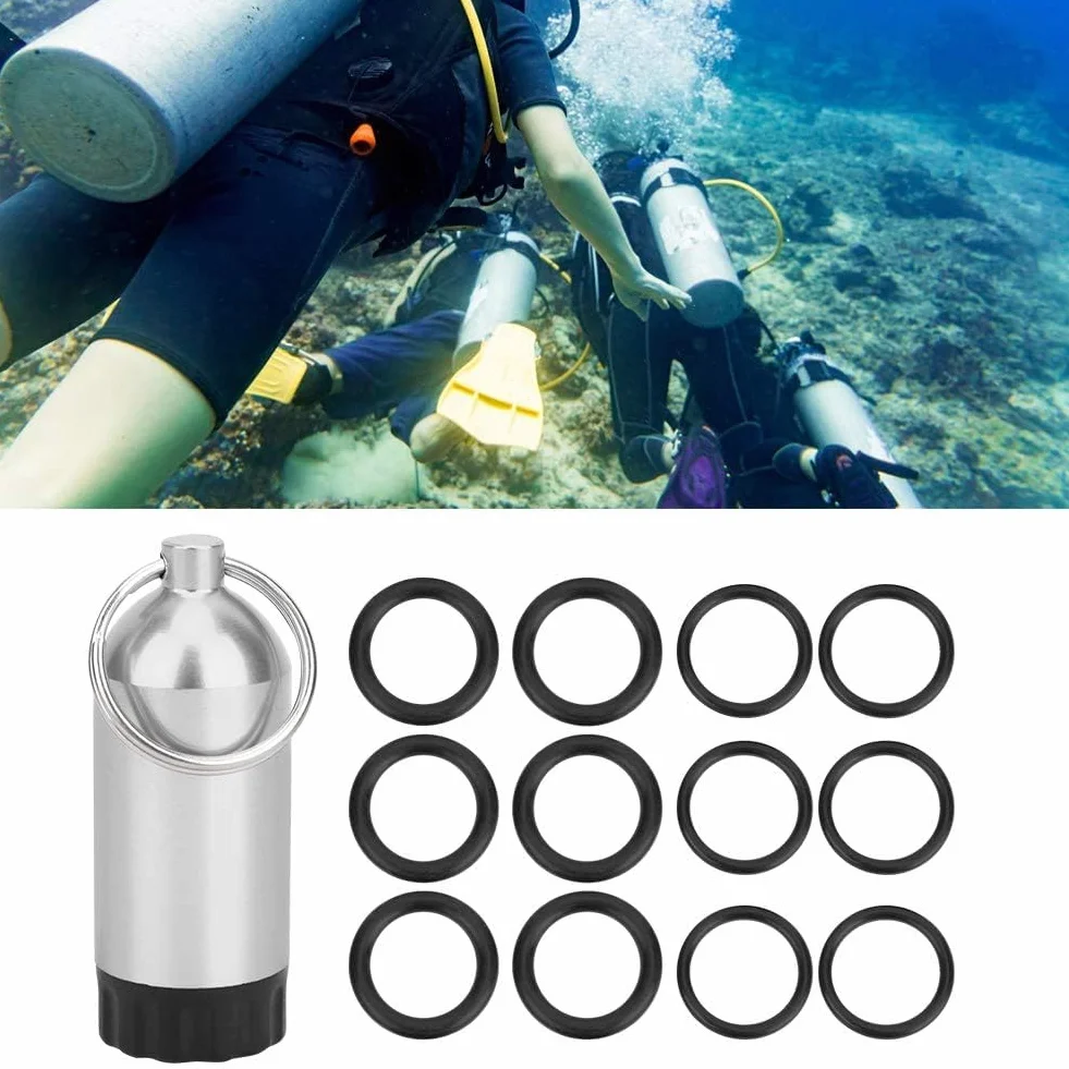 Agatige Bombola Immersioni subacquee Kit immersione valvola O-Ring Portachiavi