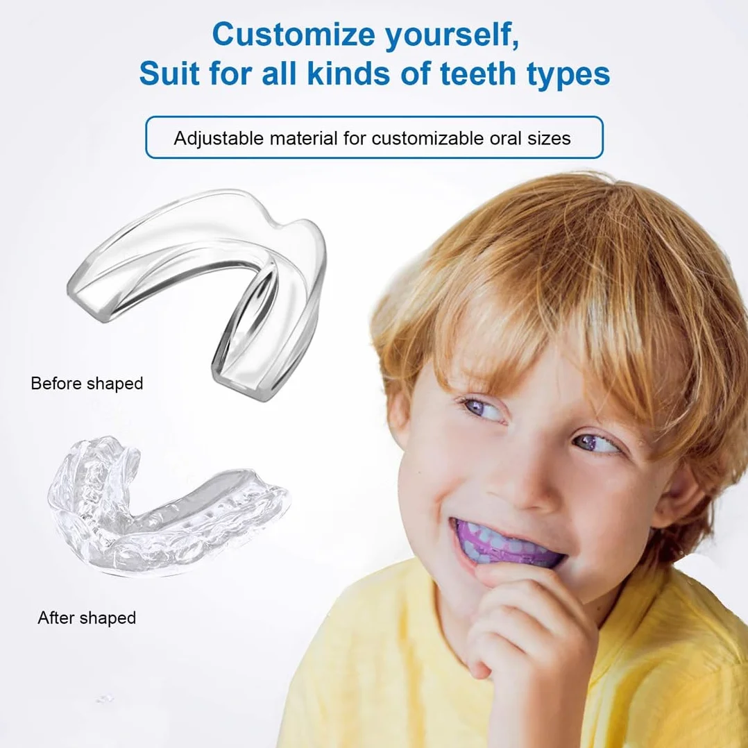 WeddHuis 2 Pz Paradenti Sportivo Slim per Adulti e Bambini Contatto Completo Rugby MMA Hockey Judo Boxe