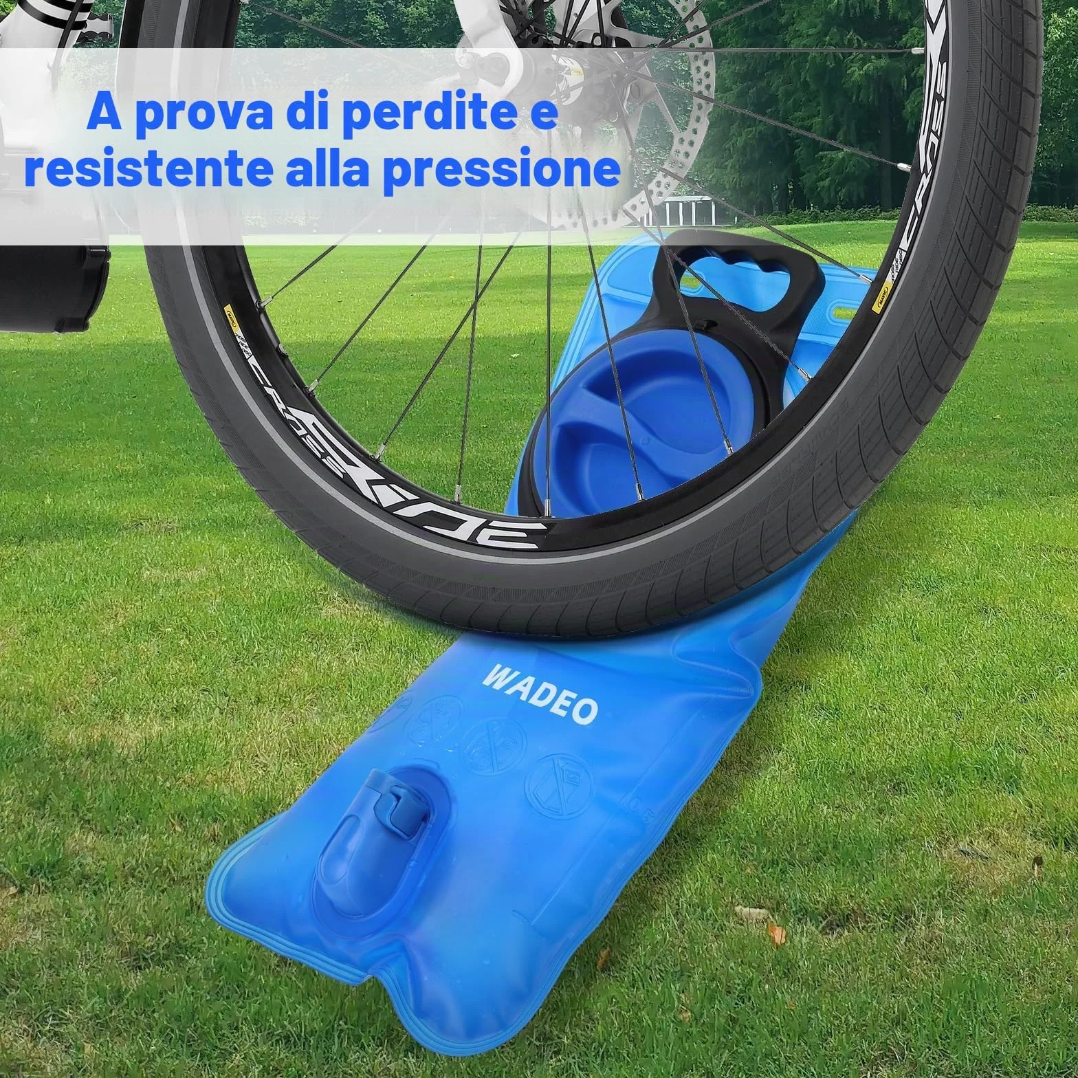 WADEO Sacca Idrica 2L, Sacca Acqua Zaino a Prova di Perdite, Senza BPA, Trekking Corsa Campeggio