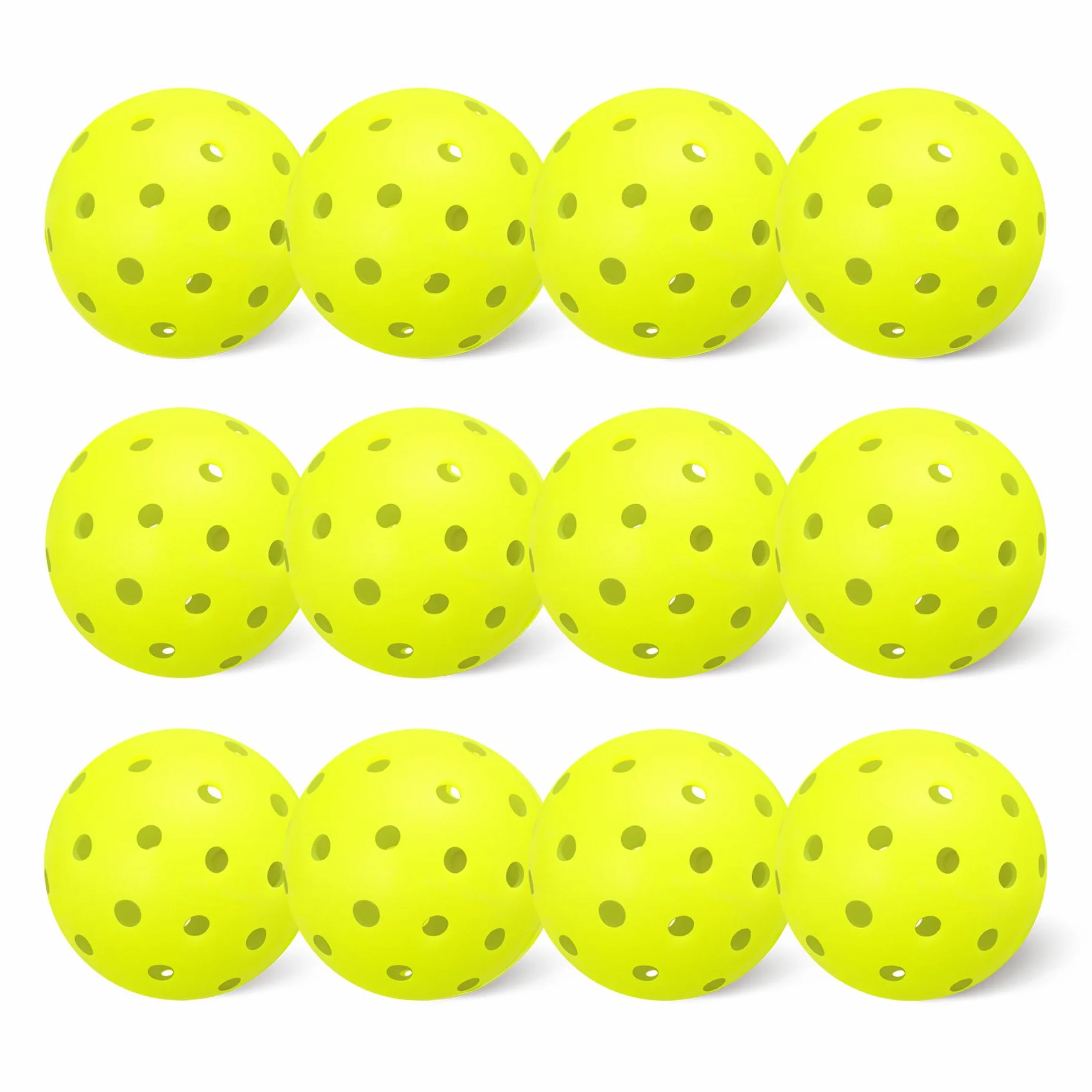 Amazon Basics Palline da Pickleball per Uso all'Aperto 7,4cm Giallo