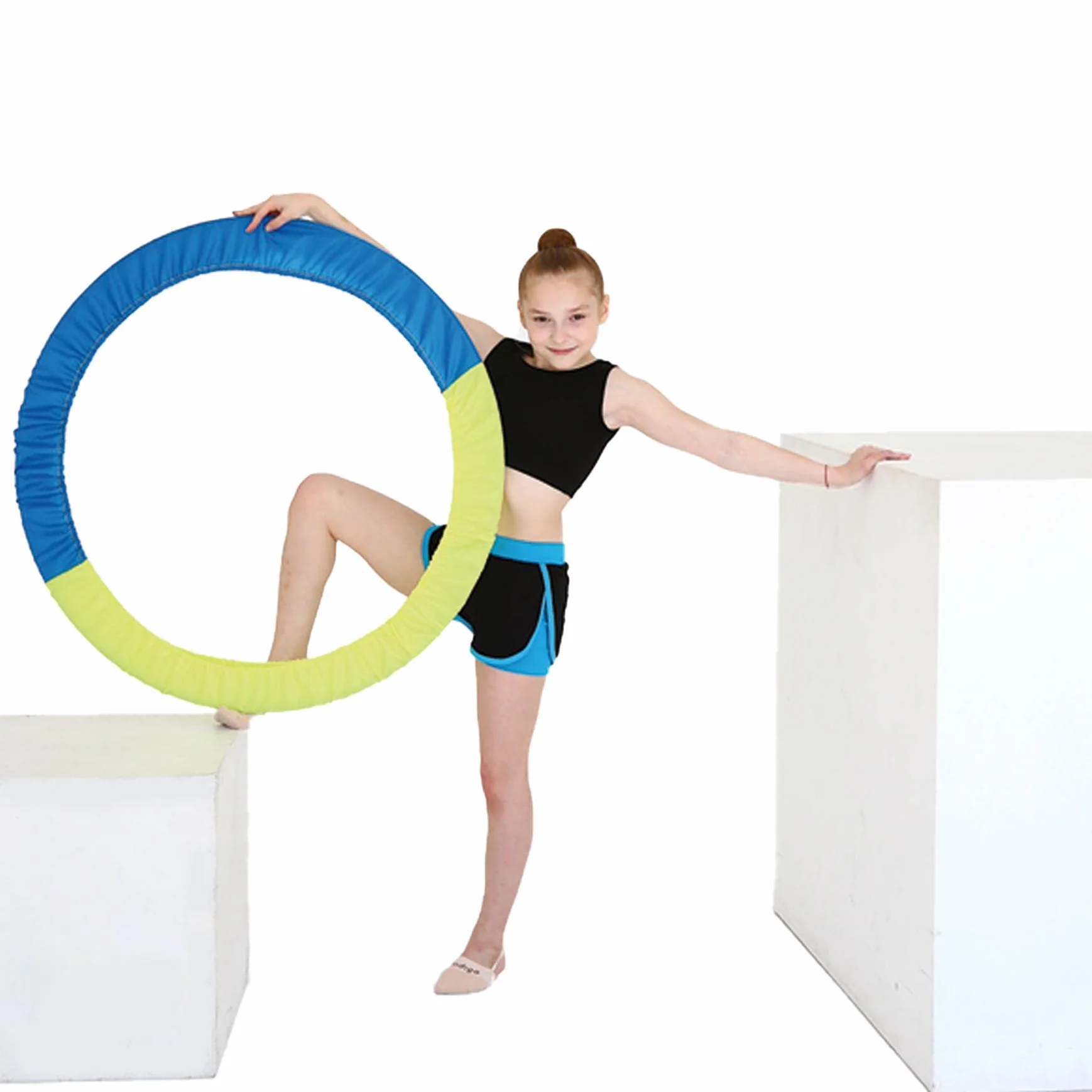 DRUNA Custodia per cerchi da ginnastica ritmica indaco 60-90 cm