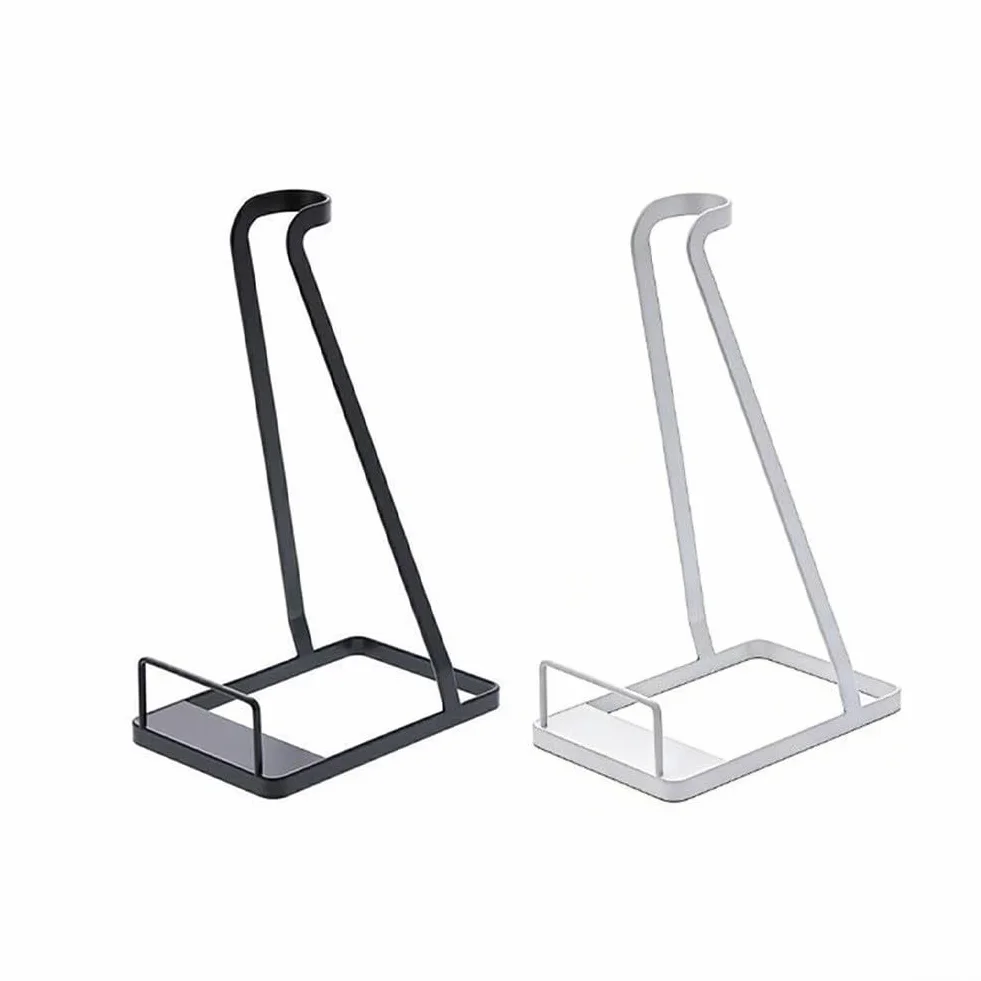 Supporto per aspirapolvere, senza trapano, con base in acciaio al carbonio, salvaspazio, resistente, compatibile con V6, V7, V8, V10, modelli senza fili, nero, bianco, casa, armadio, corridoio, uso