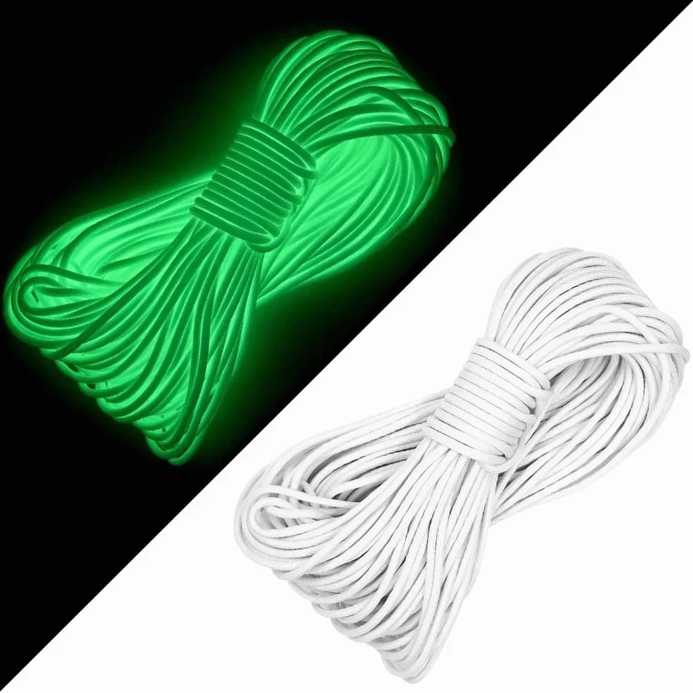 Paracord 550 Fluorescente 4mm 250kg Corda Multiuso Sopravvivenza per Campeggio