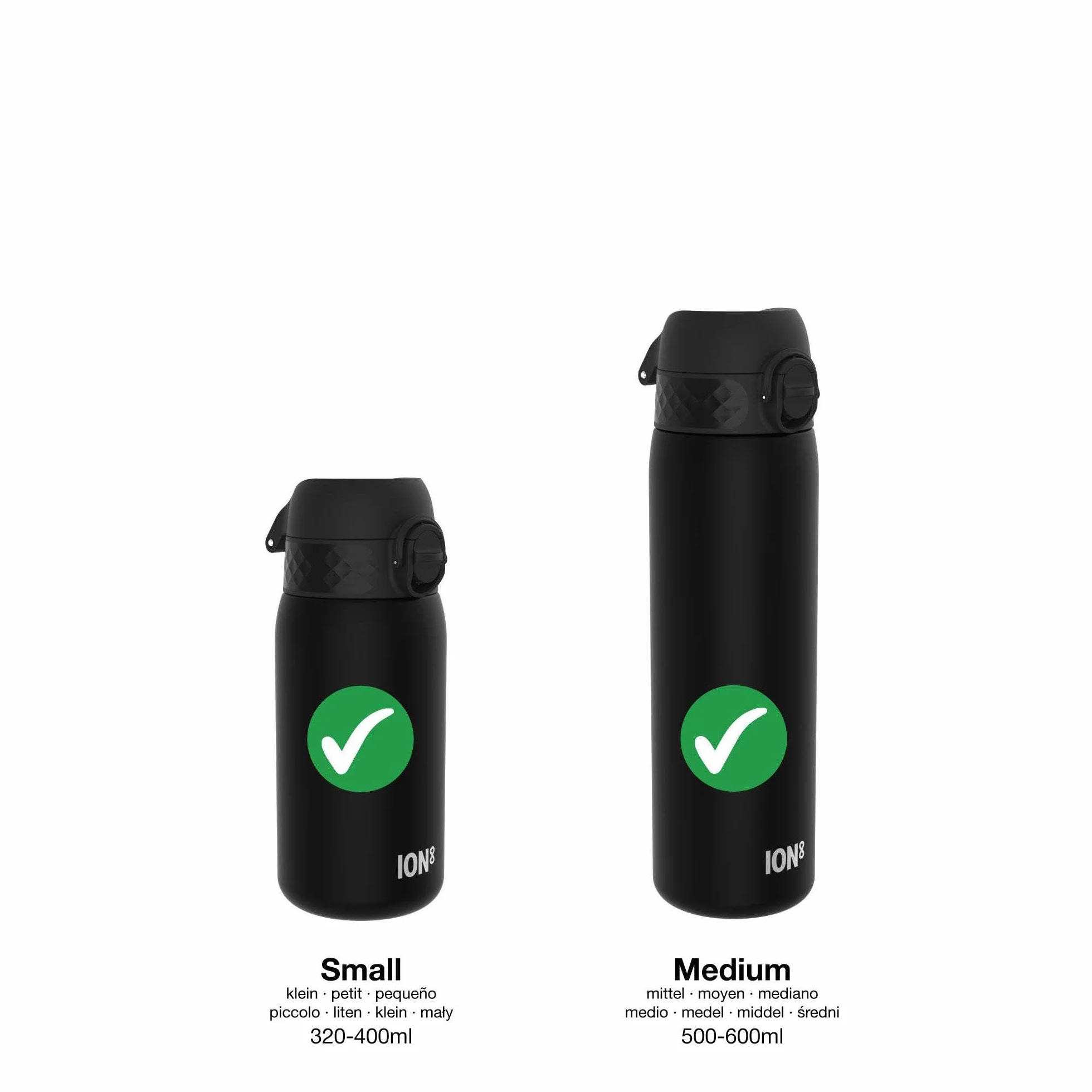 Ion8 Coperchio di ricambio per borraccia 350ml 400ml 500ml 600ml, Prova di perdite, Senza BPA, Blu Alaska
