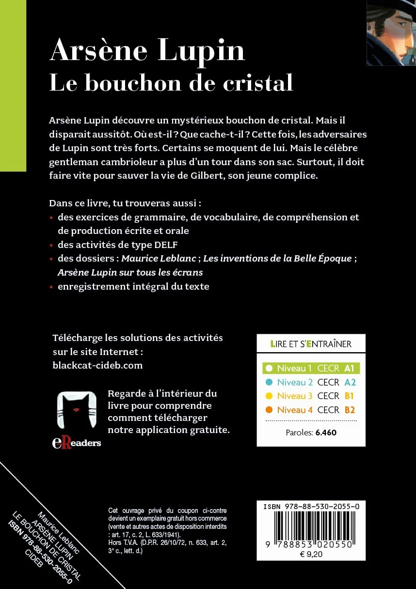 Arsene Lupin. Le bouchon de cristal. Con e-book. Con espansione online: Arsene Lupin. Le bouchon de cristal + online audio + Ap