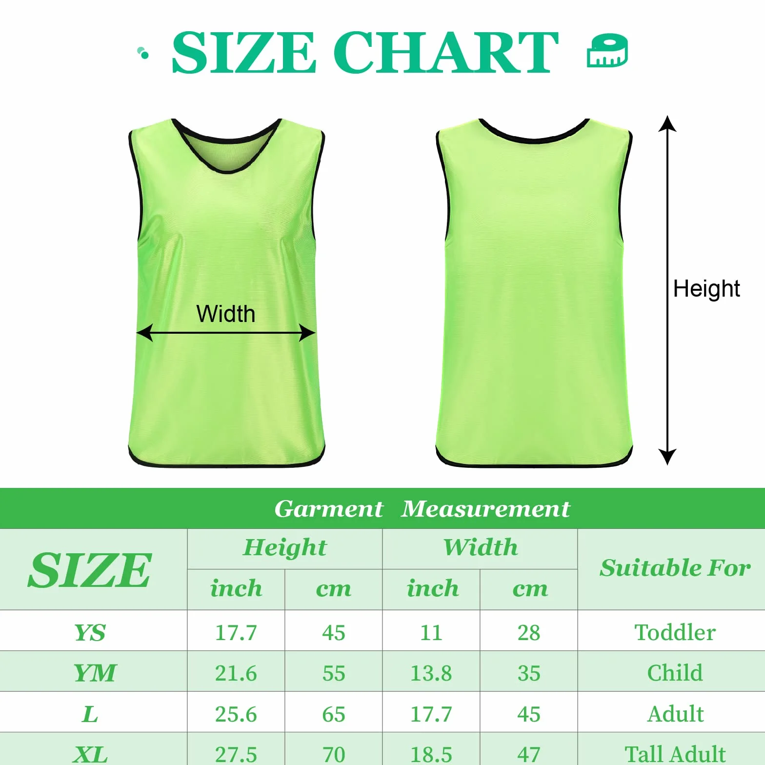 TopTie Gilet da allenamento personalizzati Scrimmage bavaglini da calcio adulti