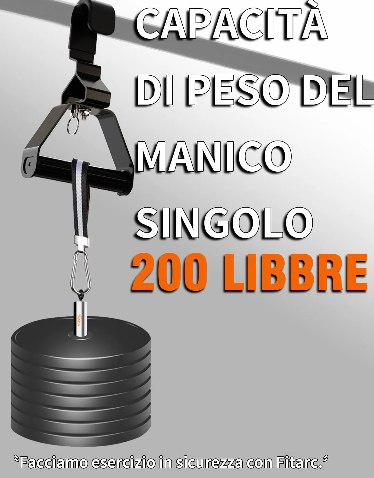 Fitarc Impugnatura neutra per trazioni 2 pezzi regolabile 12 angoli compatibile polso spalla gomito canottaggio brevettato