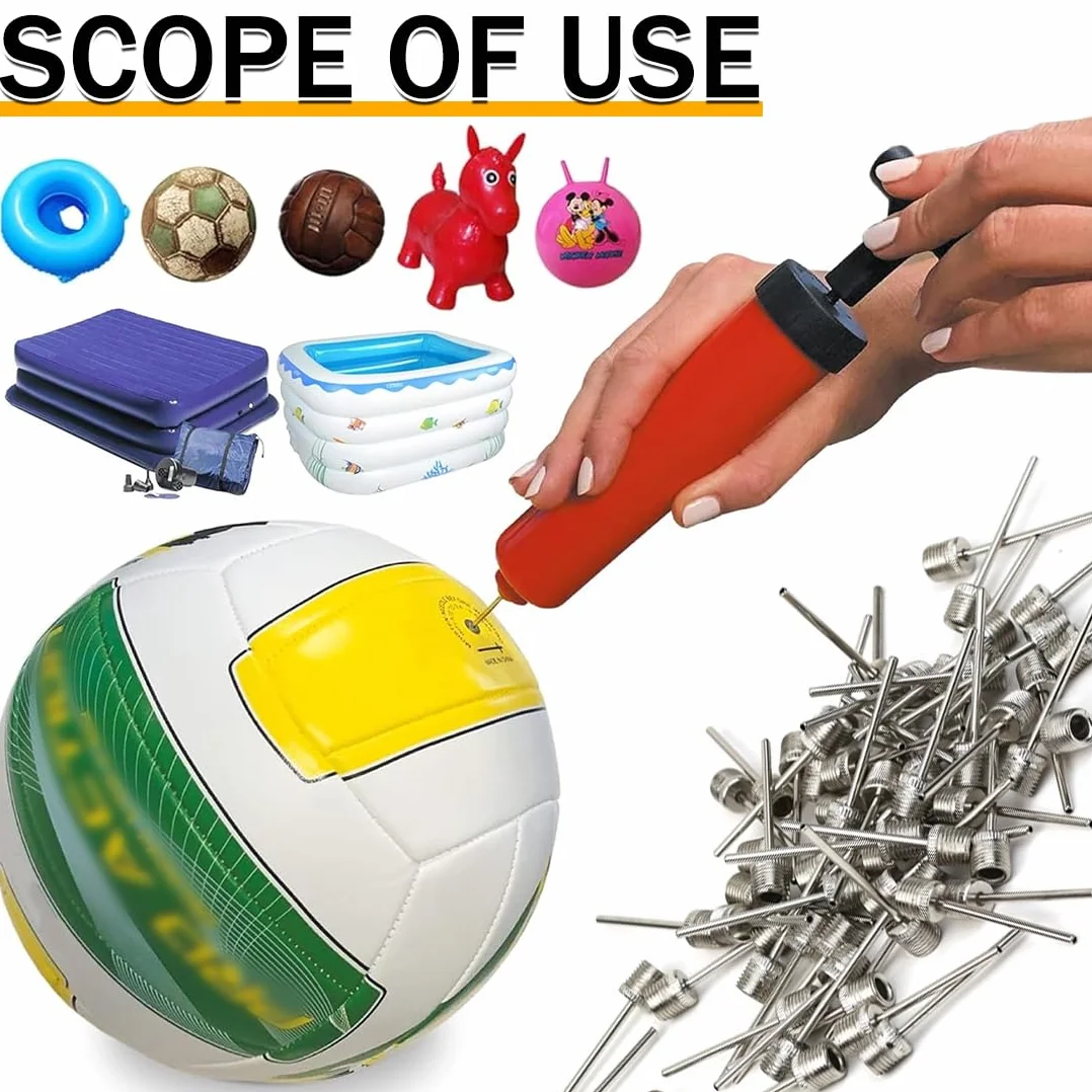 Ago per gonfiare palloni 25 Pezzi Pompa Pallacanestro Pallavolo Calcio