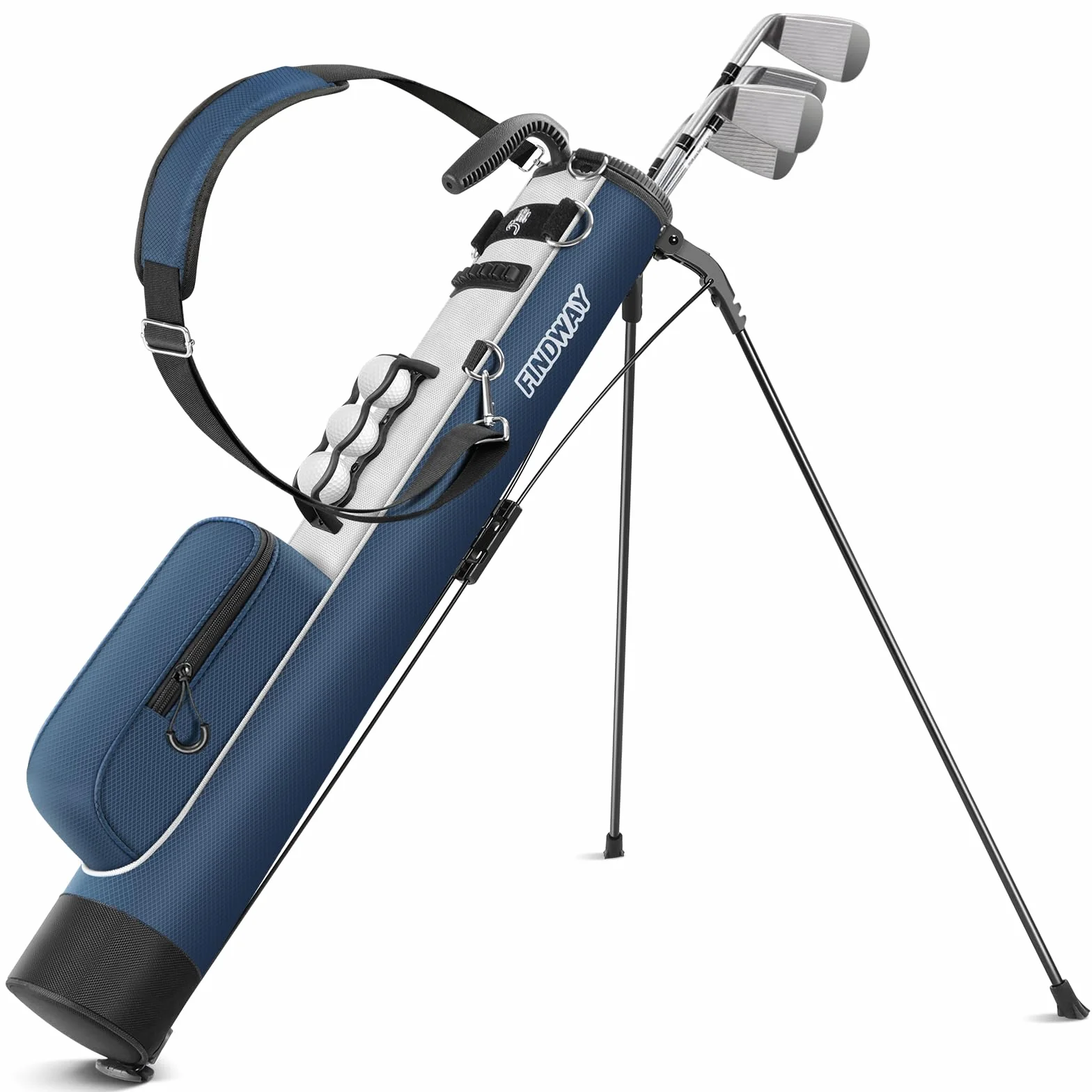 Findway Borsa Leggera da Golf con Tracolla, Facile da Trasportare e Resistente, Adatta per il Campo Pratica, Percorso Par 3 e Campi Esecutivi, Altezza 31,5 Pollici