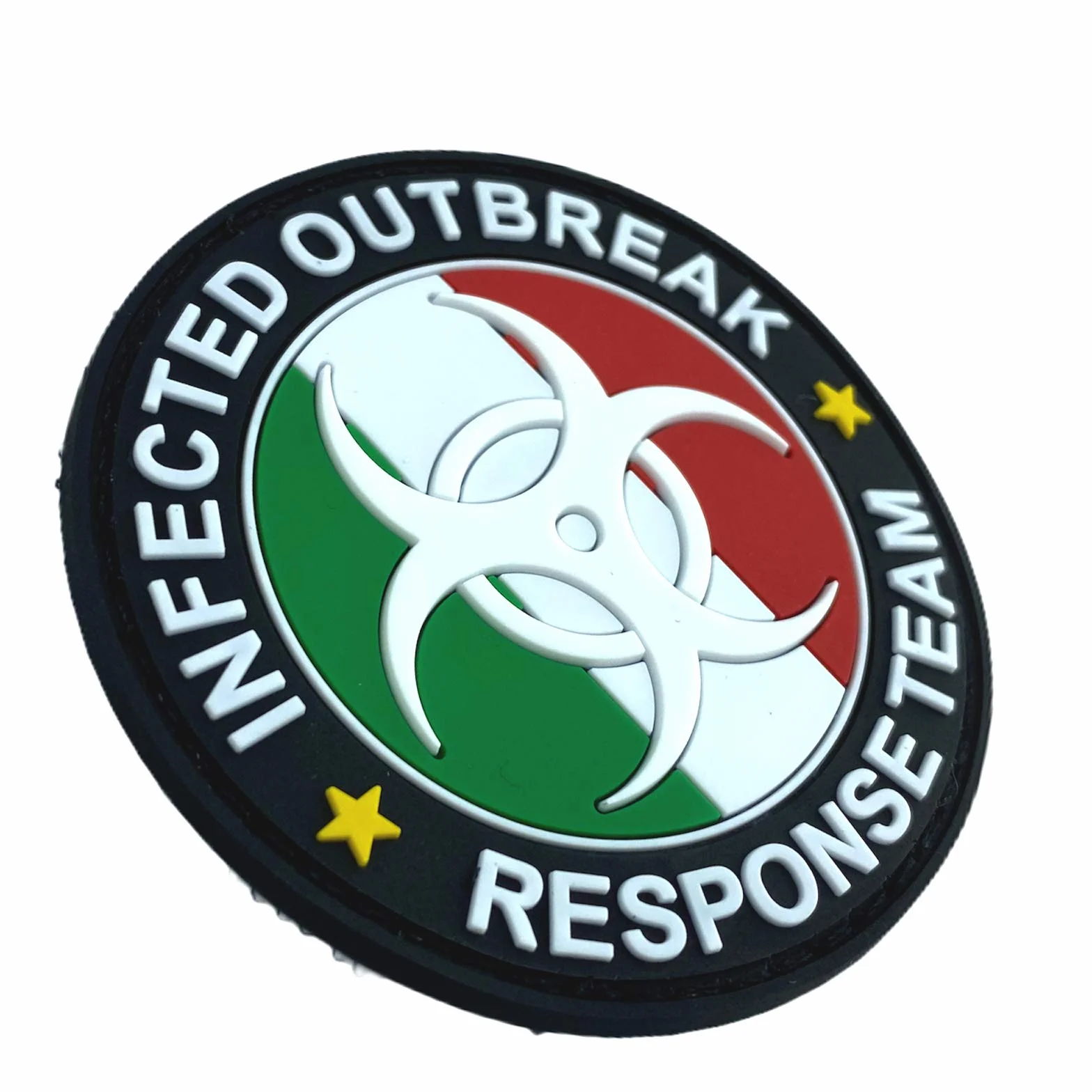 Italiana Italia Bandiera Infected Outbreak Response Team Si Illuminano al Buio Cosplay Airsoft PVC Fan Patch Toppa