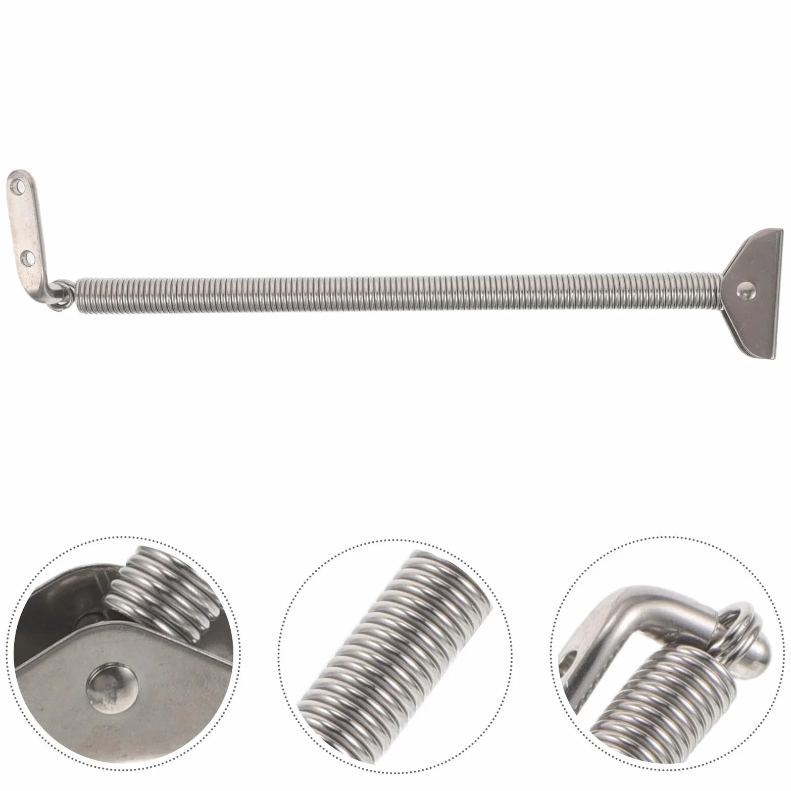 iplusmile Supporto a Molla per Portello Marino Acciaio Inox 260 MM Molla di Compressione Regolabile