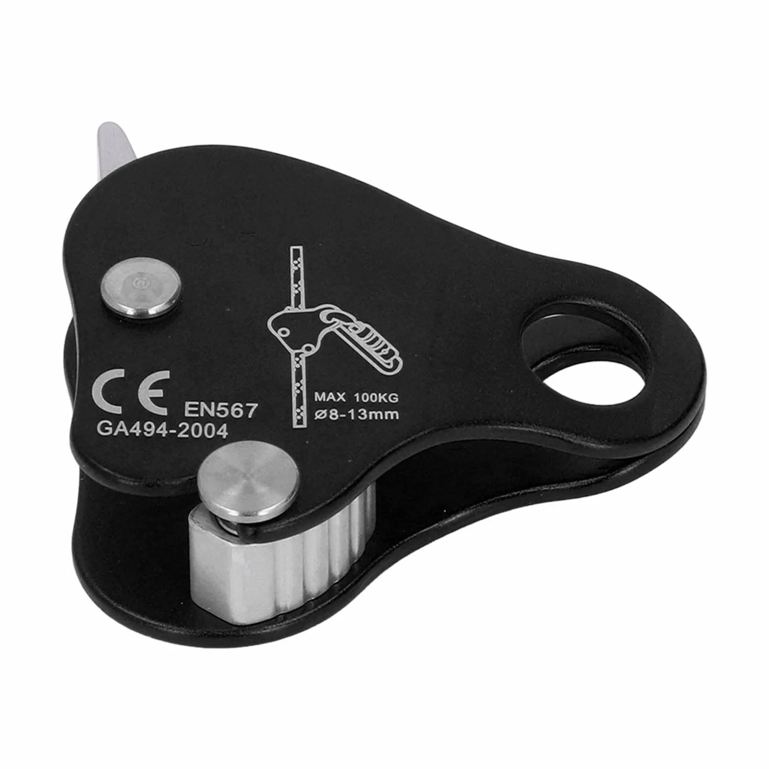 Keenso Fermacorda Autobloccante in Lega di Alluminio 8-13mm per Arrampicata Alpinismo