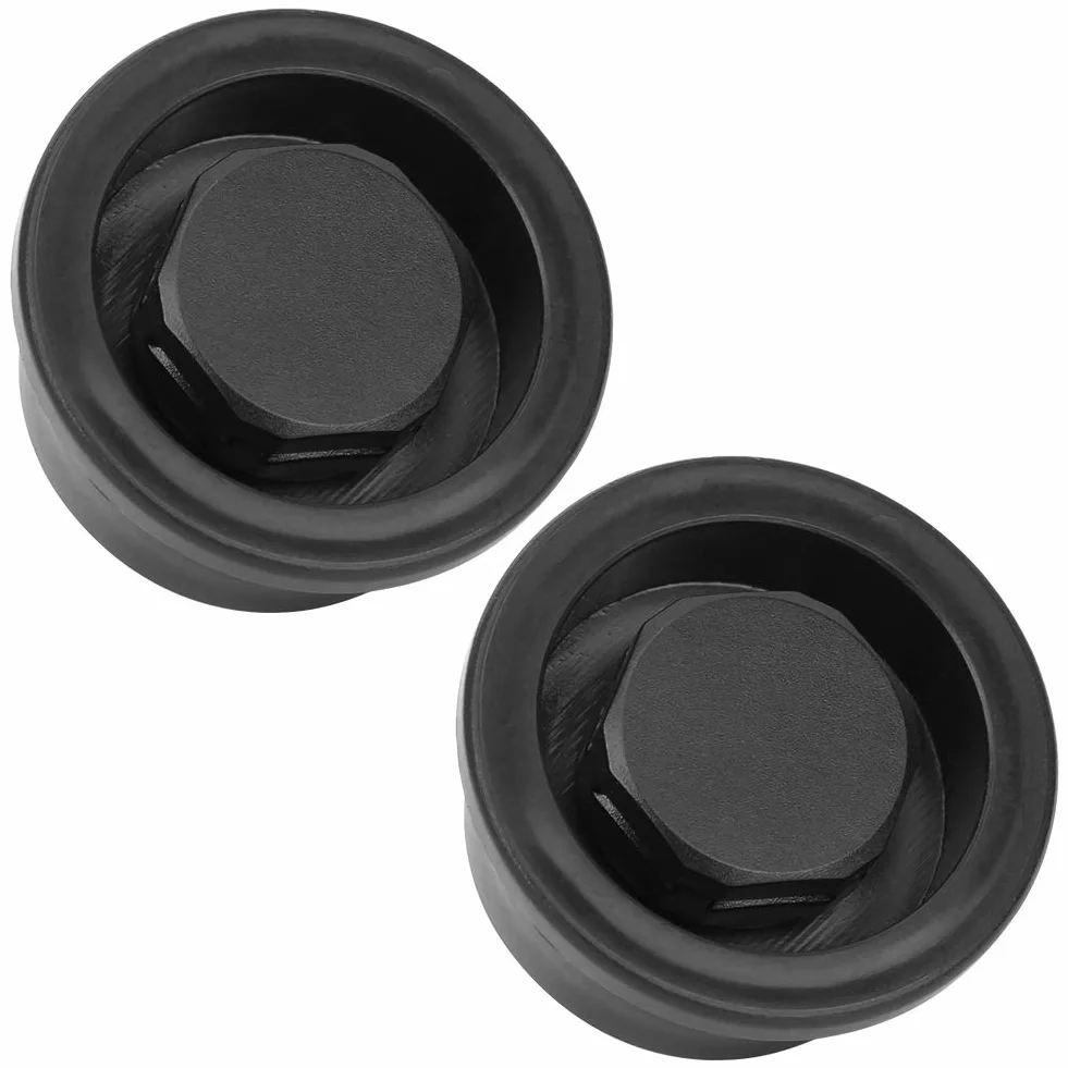 VGEBY Foro di sfiato per tavola da surf in PVC 2 Pezzi, Presa d'aria automatica impermeabile per paddle board SUP barca (Nero)