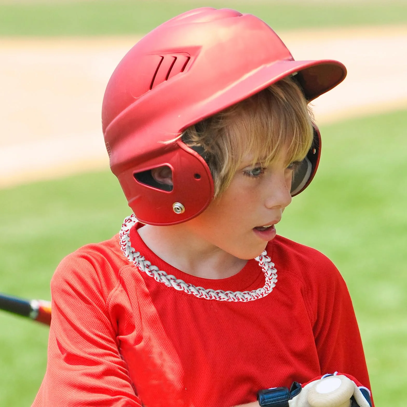 Mikovivi Collana Uomo Baseball Poliestere Intrecciata Sportiva Colori Diversi Accessori Tifosi Calcio Basket
